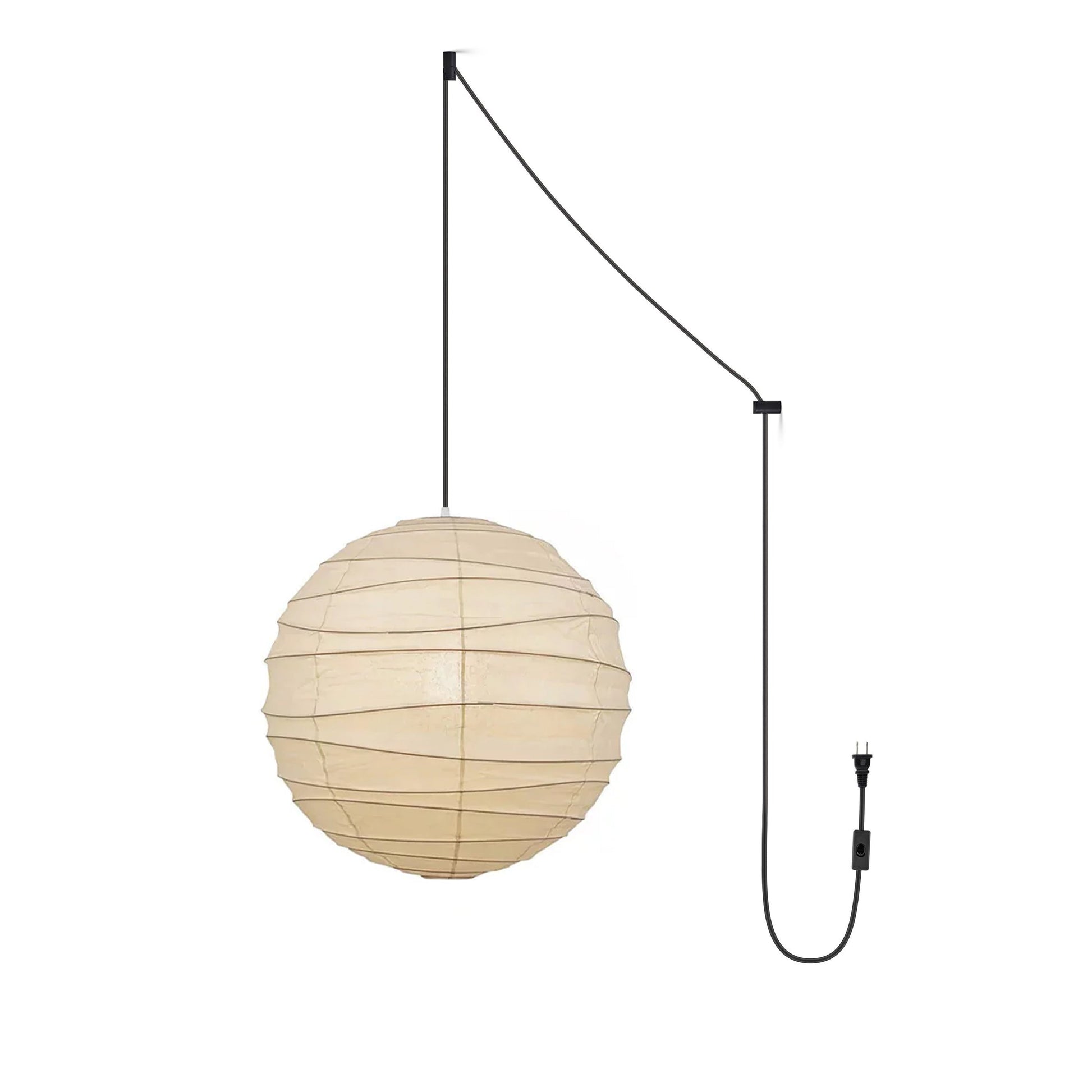 Washi Paper Pendant Swag Lamp - Blowlighting