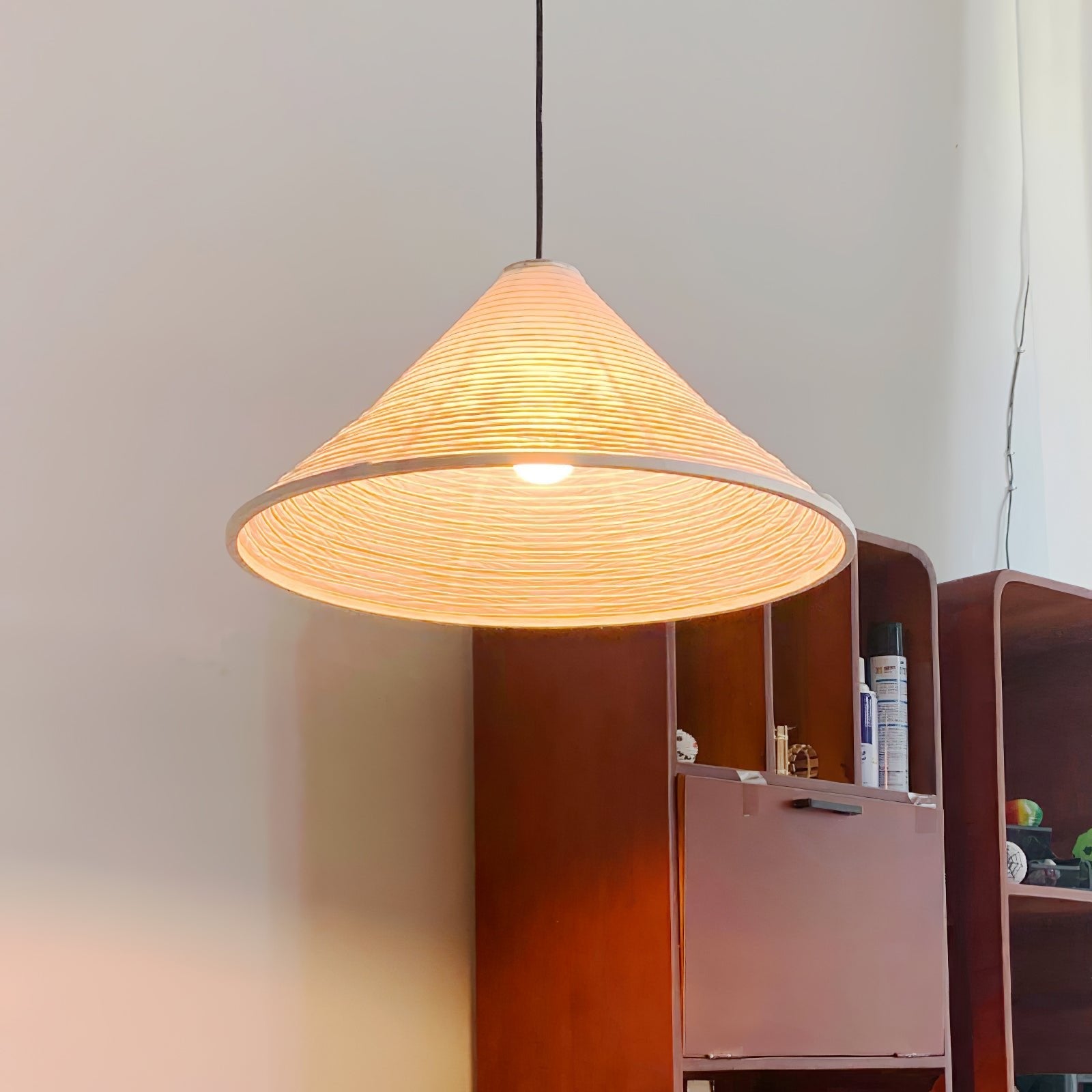 Washi Paper Pyramid Pendant Lamp - Blowlighting