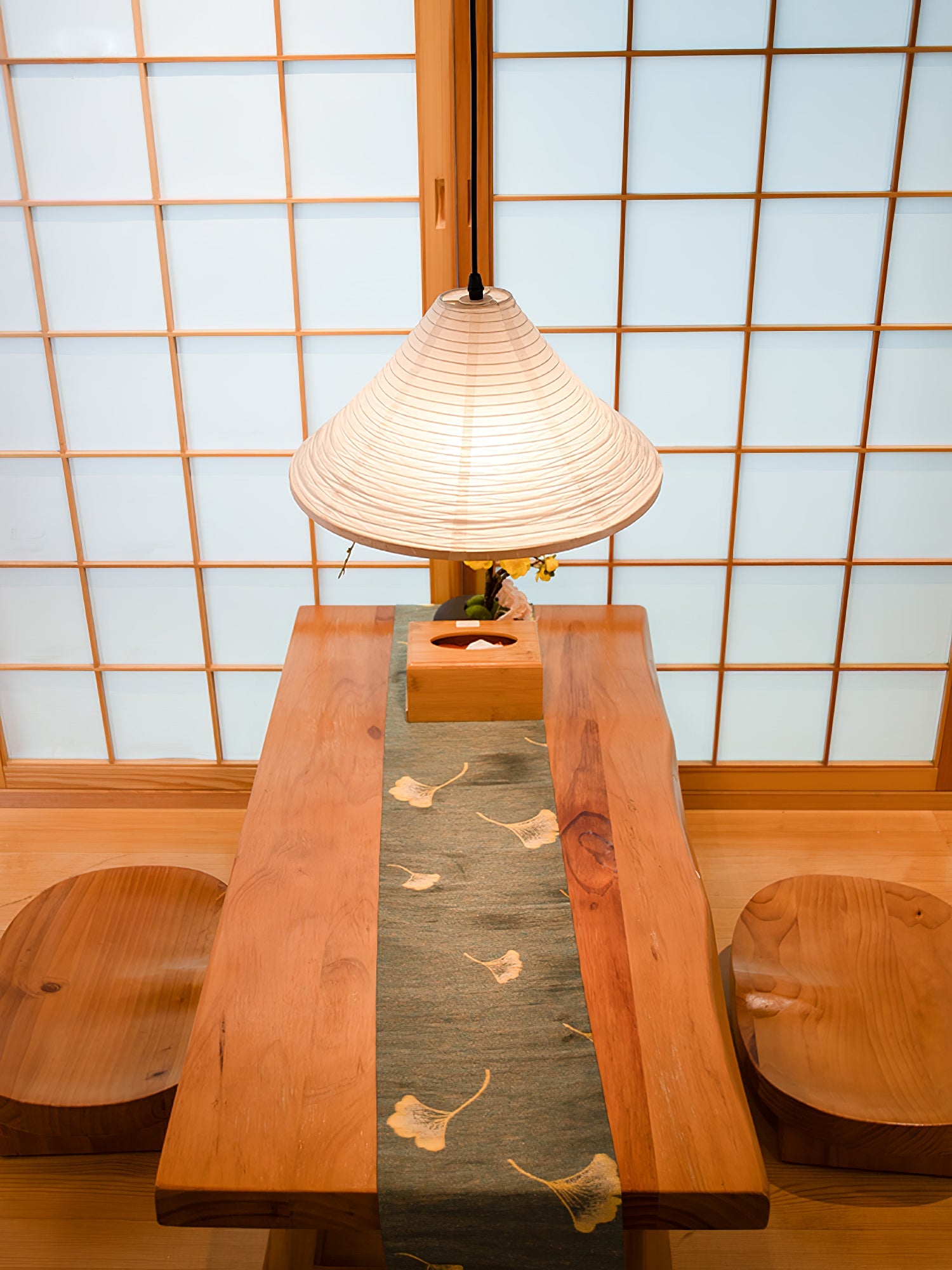 Washi Paper Pyramid Pendant Lamp - Blowlighting