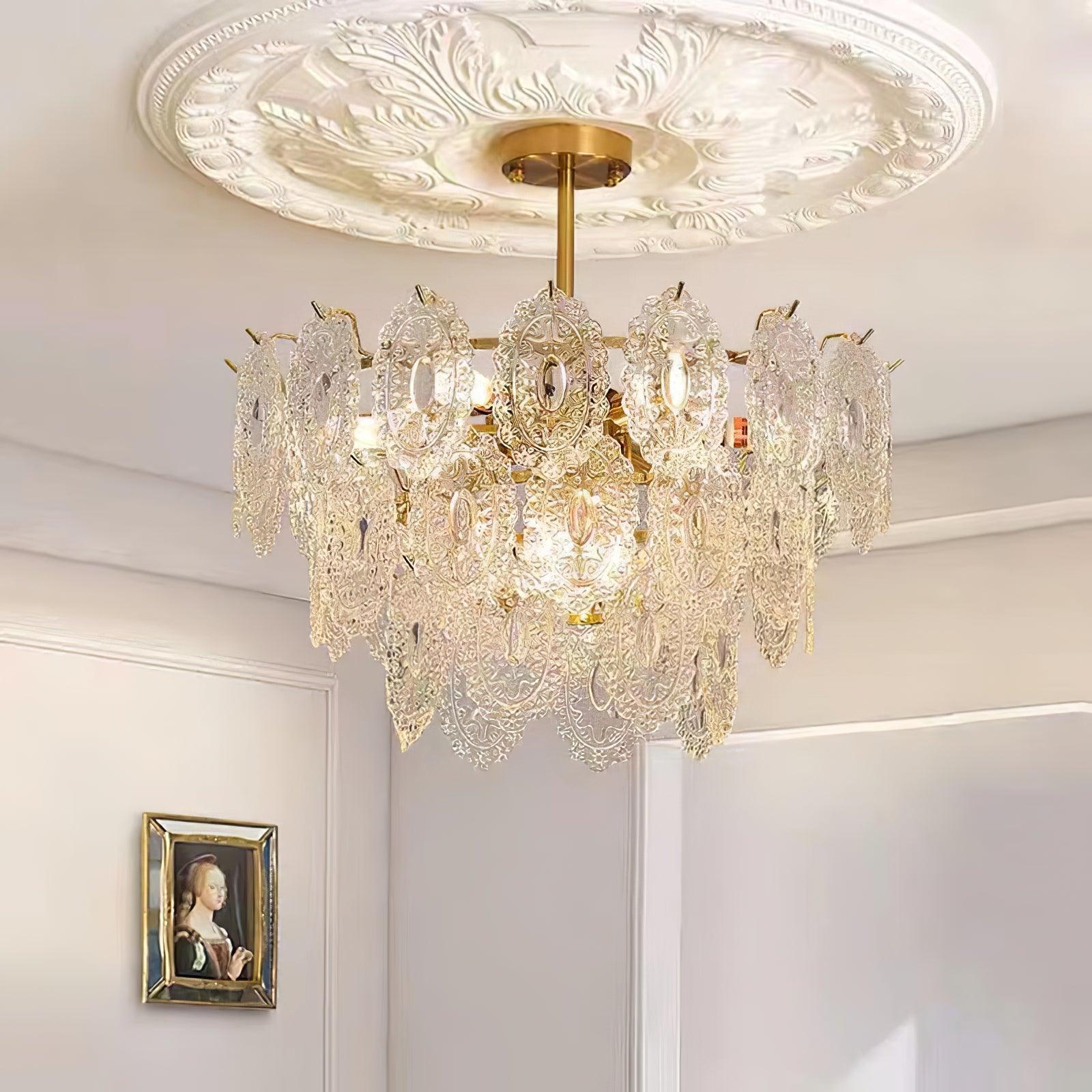 Wave Glass Chandelier - Blowlighting