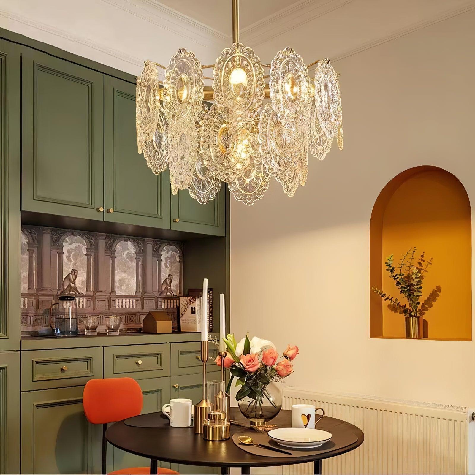 Wave Glass Chandelier - Blowlighting