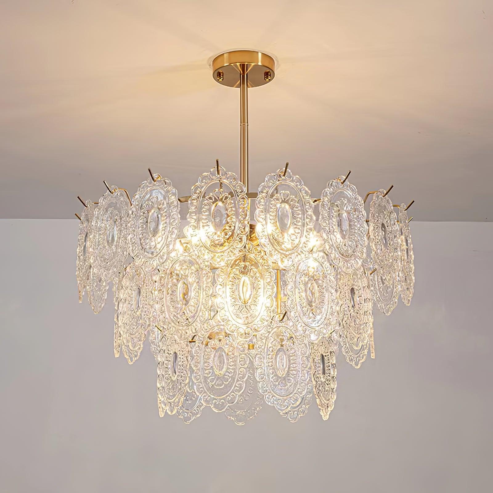 Wave Glass Chandelier - Blowlighting