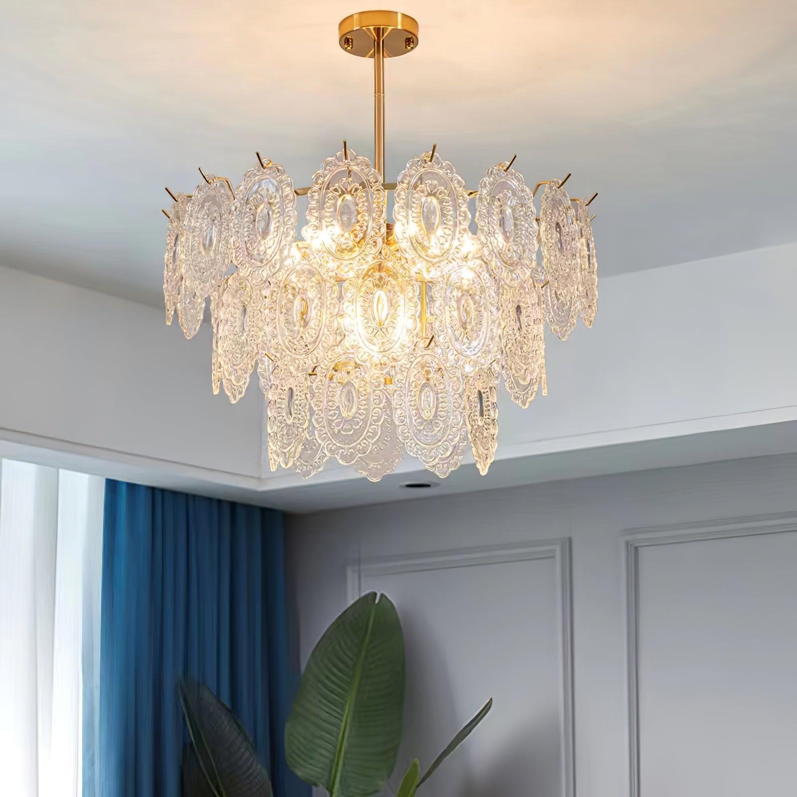 Wave Glass Chandelier - Blowlighting