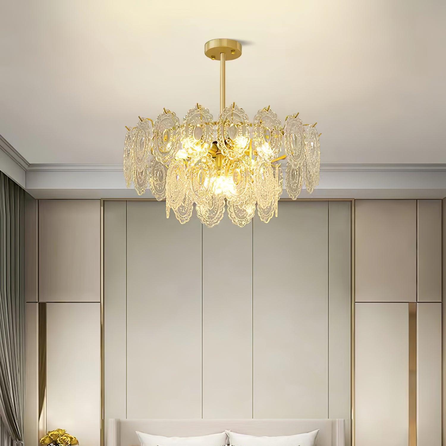 Wave Glass Chandelier - Blowlighting