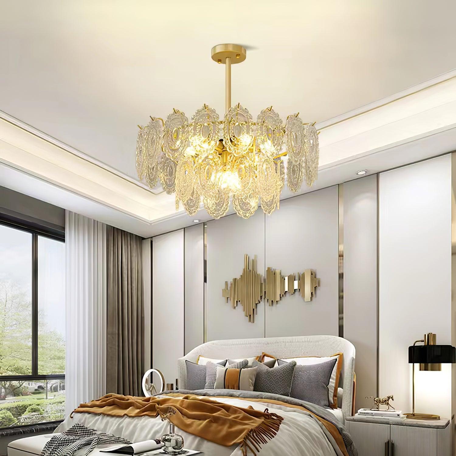 Wave Glass Chandelier - Blowlighting