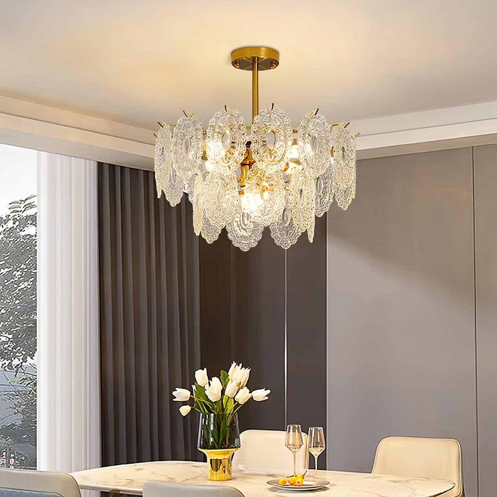 Wave Glass Chandelier - Blowlighting