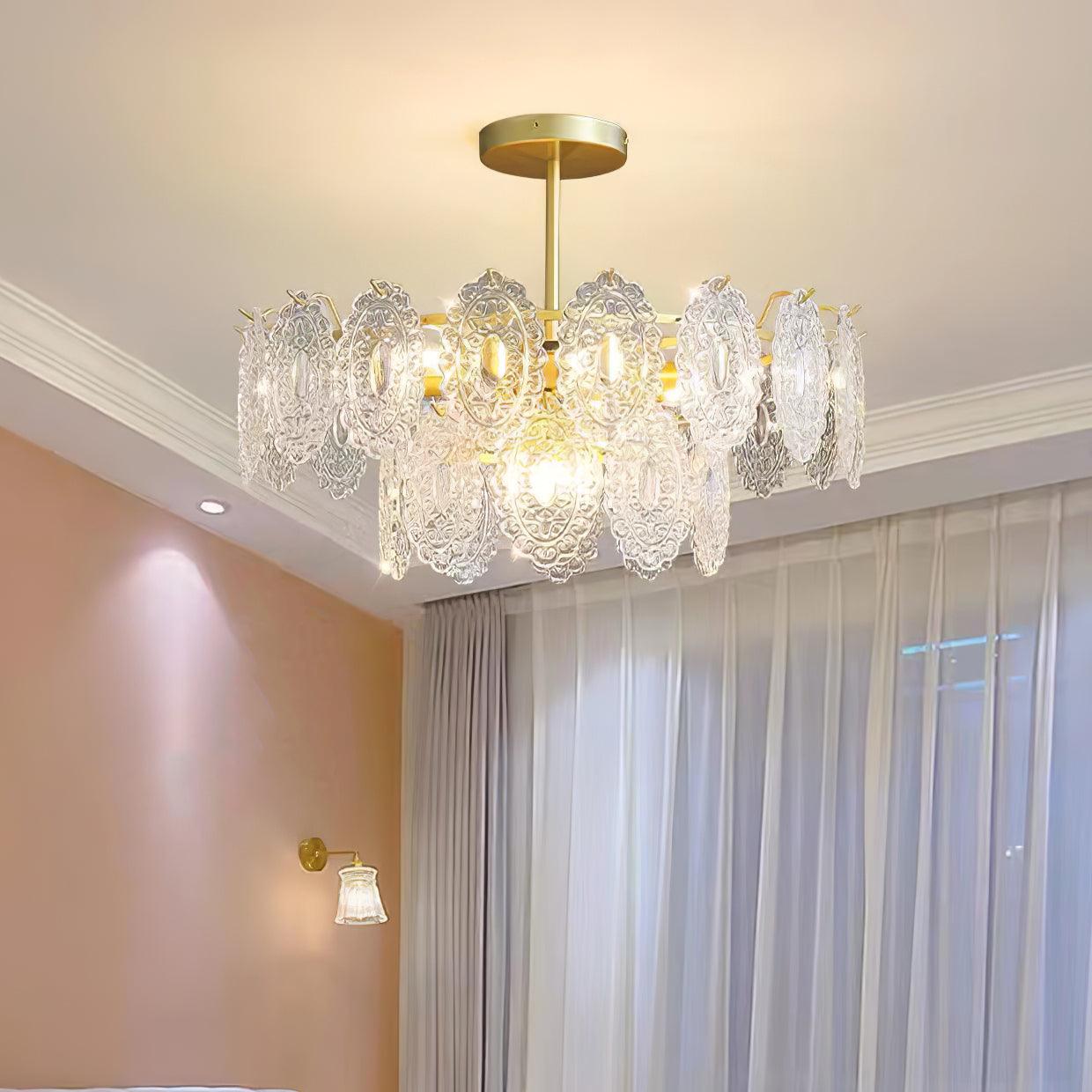 Wave Glass Chandelier - Blowlighting