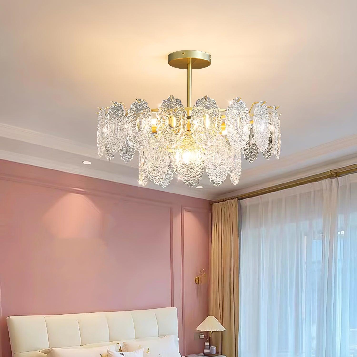 Wave Glass Chandelier - Blowlighting