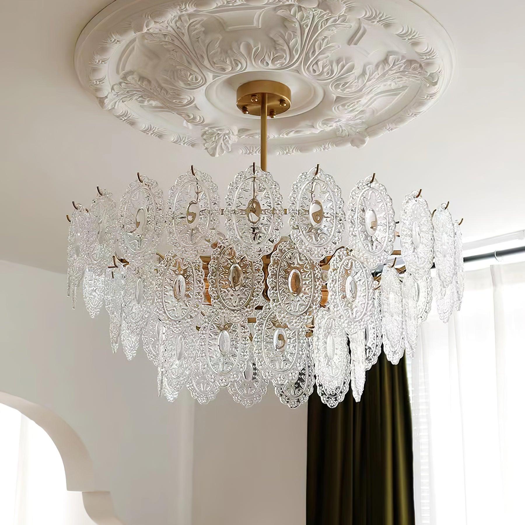Wave Glass Chandelier - Blowlighting