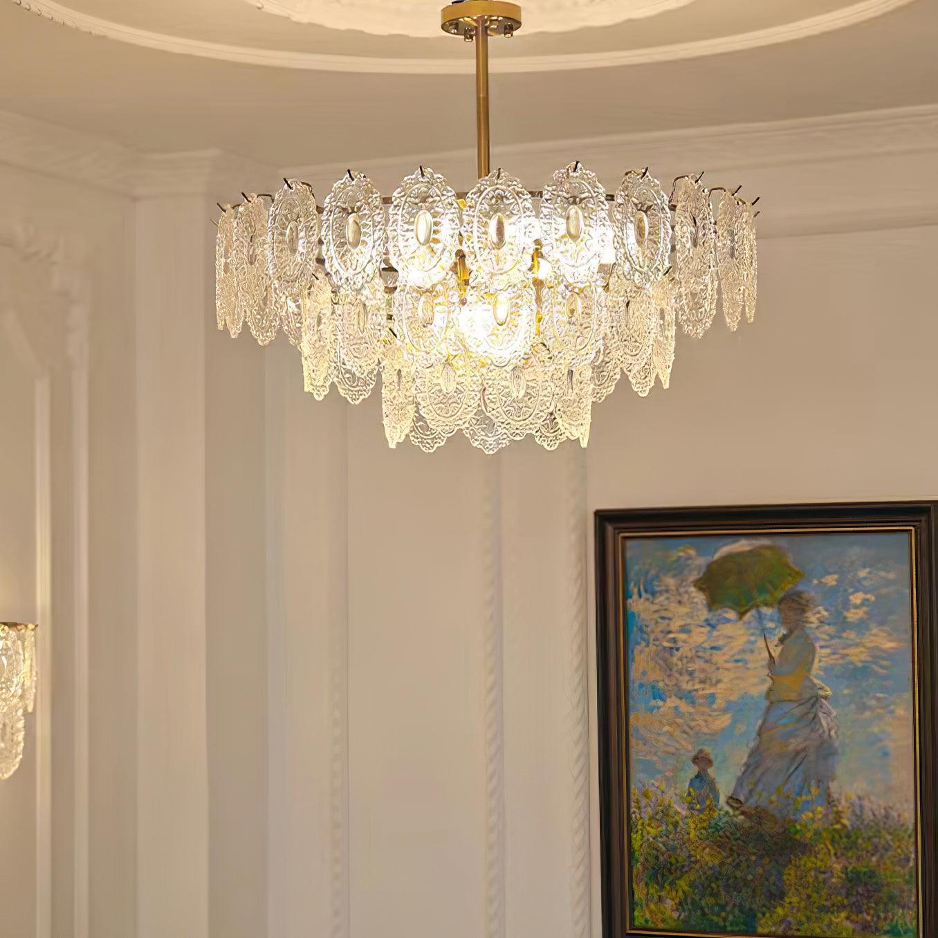 Wave Glass Chandelier - Blowlighting