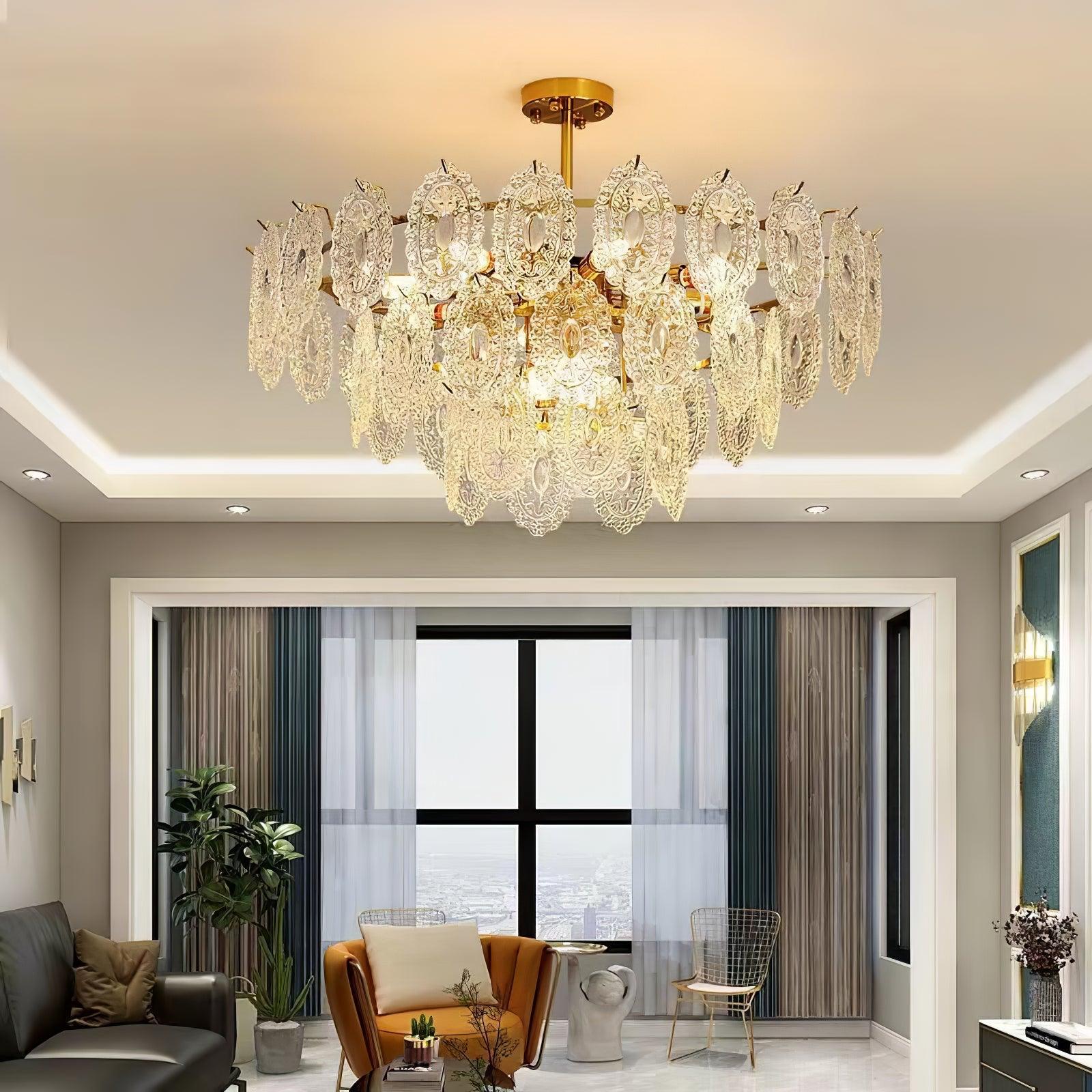 Wave Glass Chandelier - Blowlighting