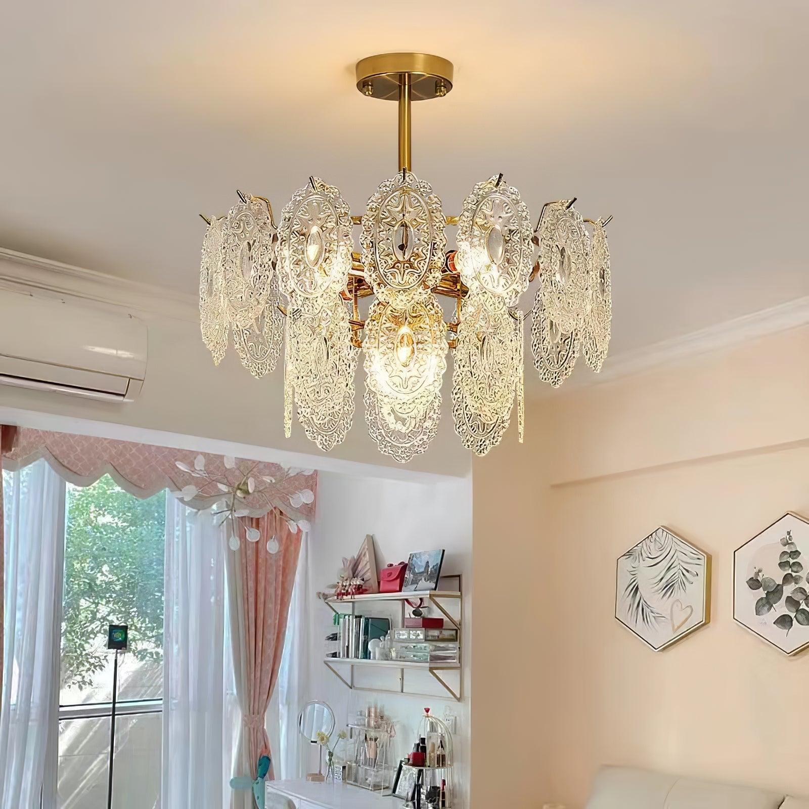 Wave Glass Chandelier - Blowlighting