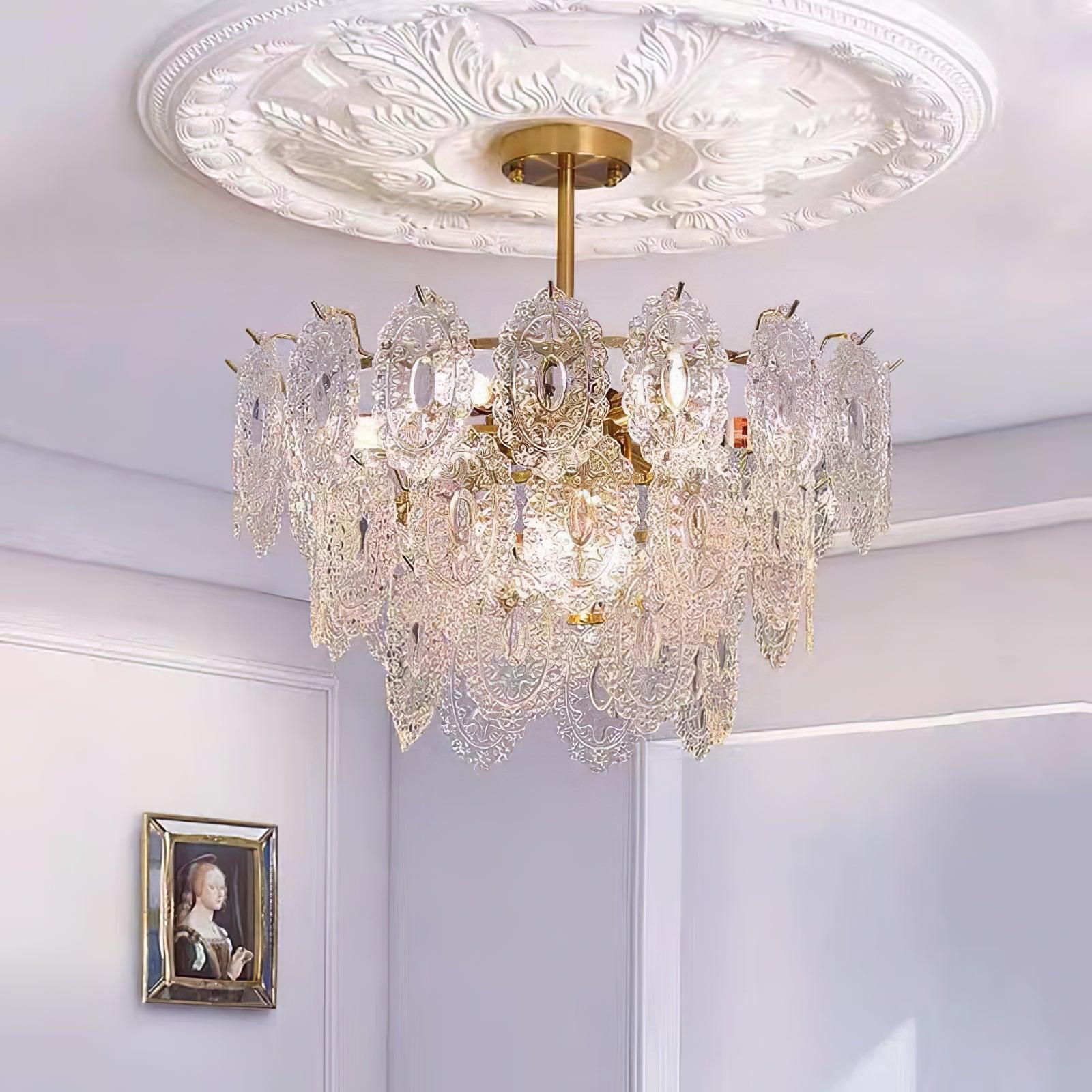 Wave Glass Chandelier - Blowlighting