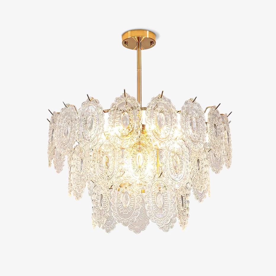 Wave Glass Chandelier - Blowlighting