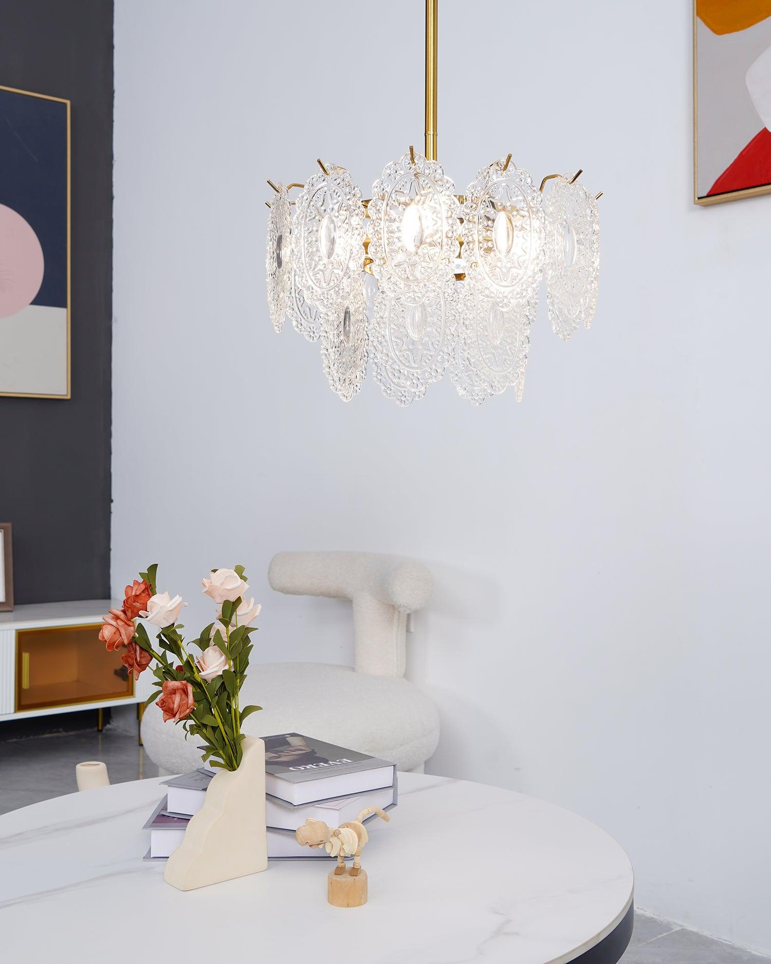 Wave Glass Chandelier - Blowlighting