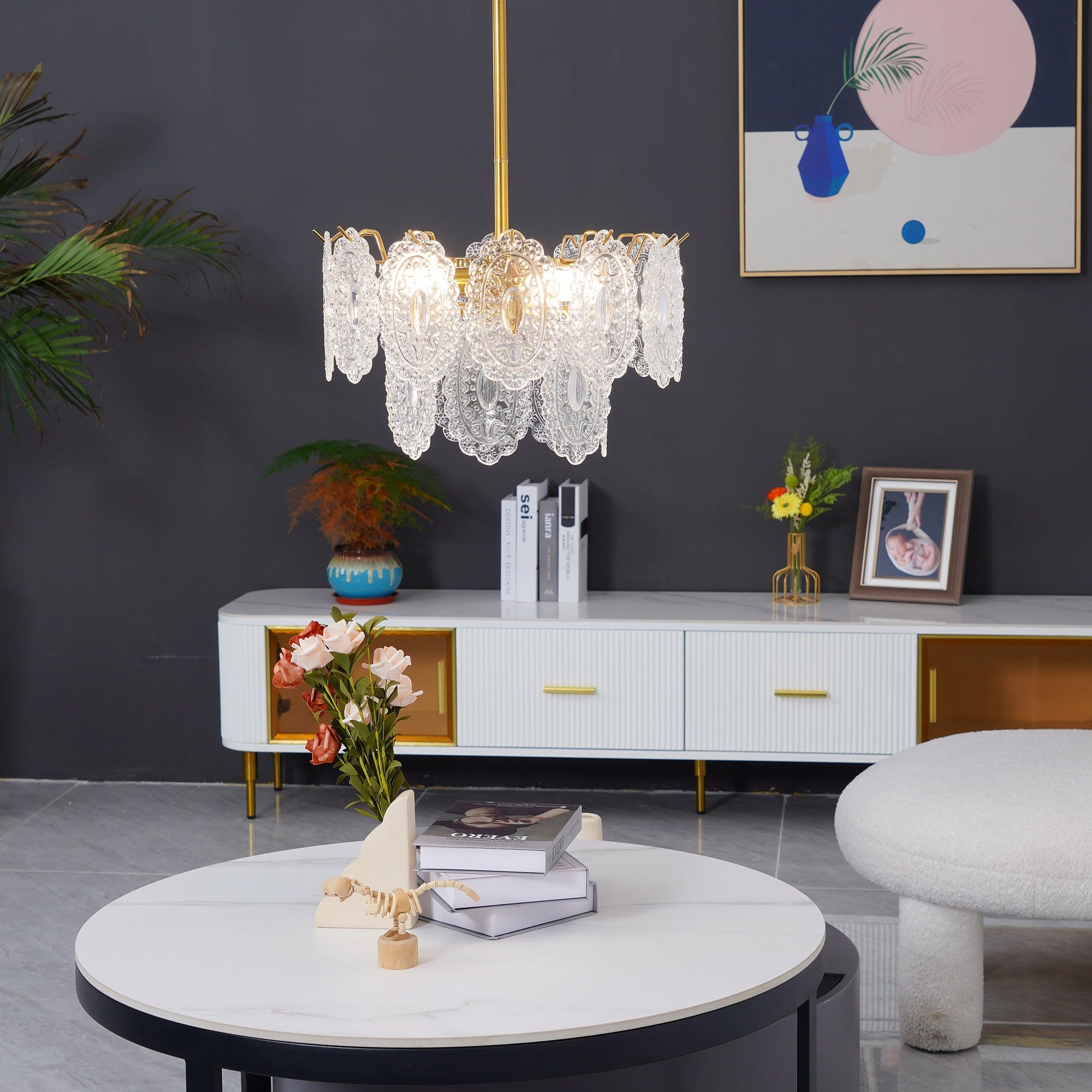 Wave Glass Chandelier - Blowlighting