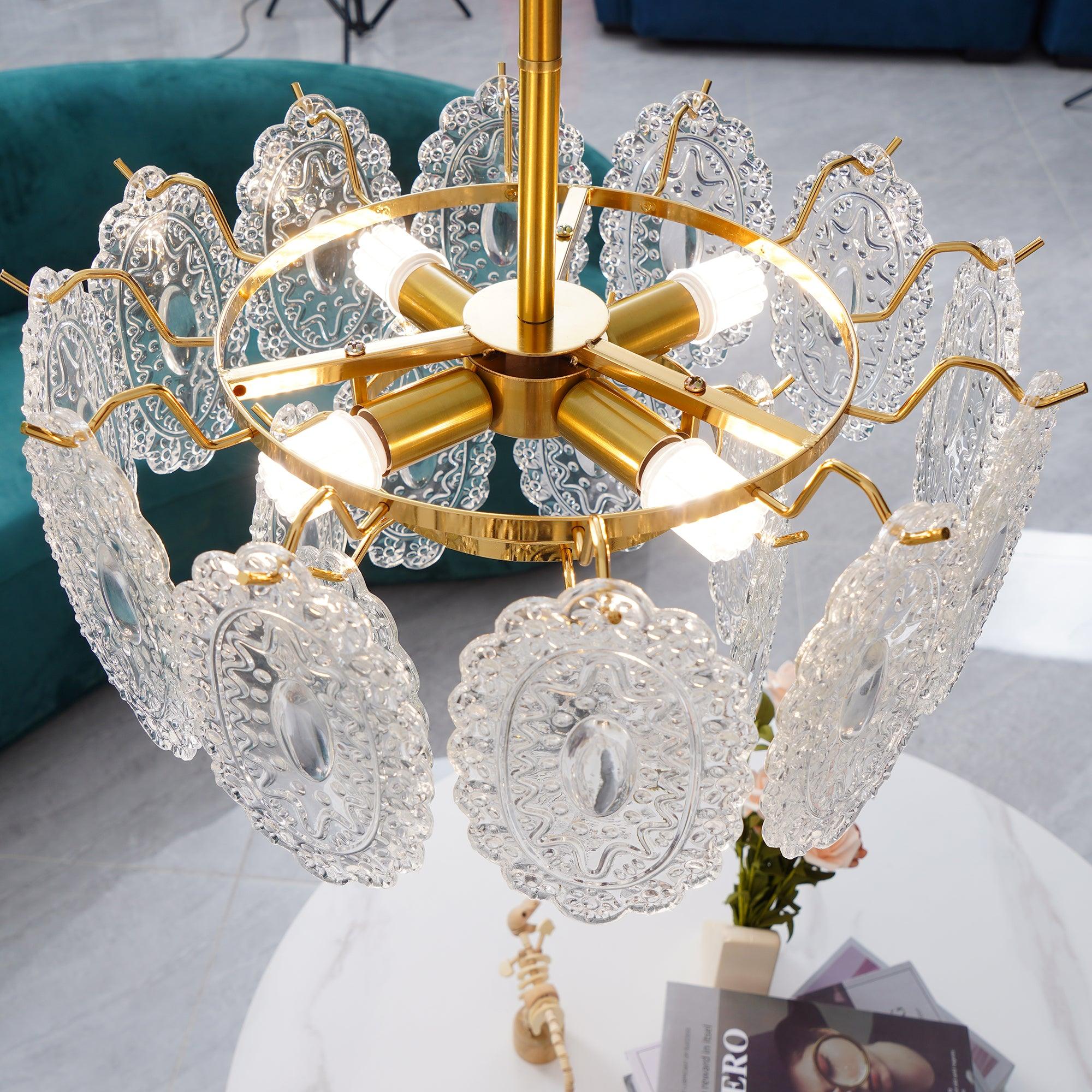 Wave Glass Chandelier - Blowlighting