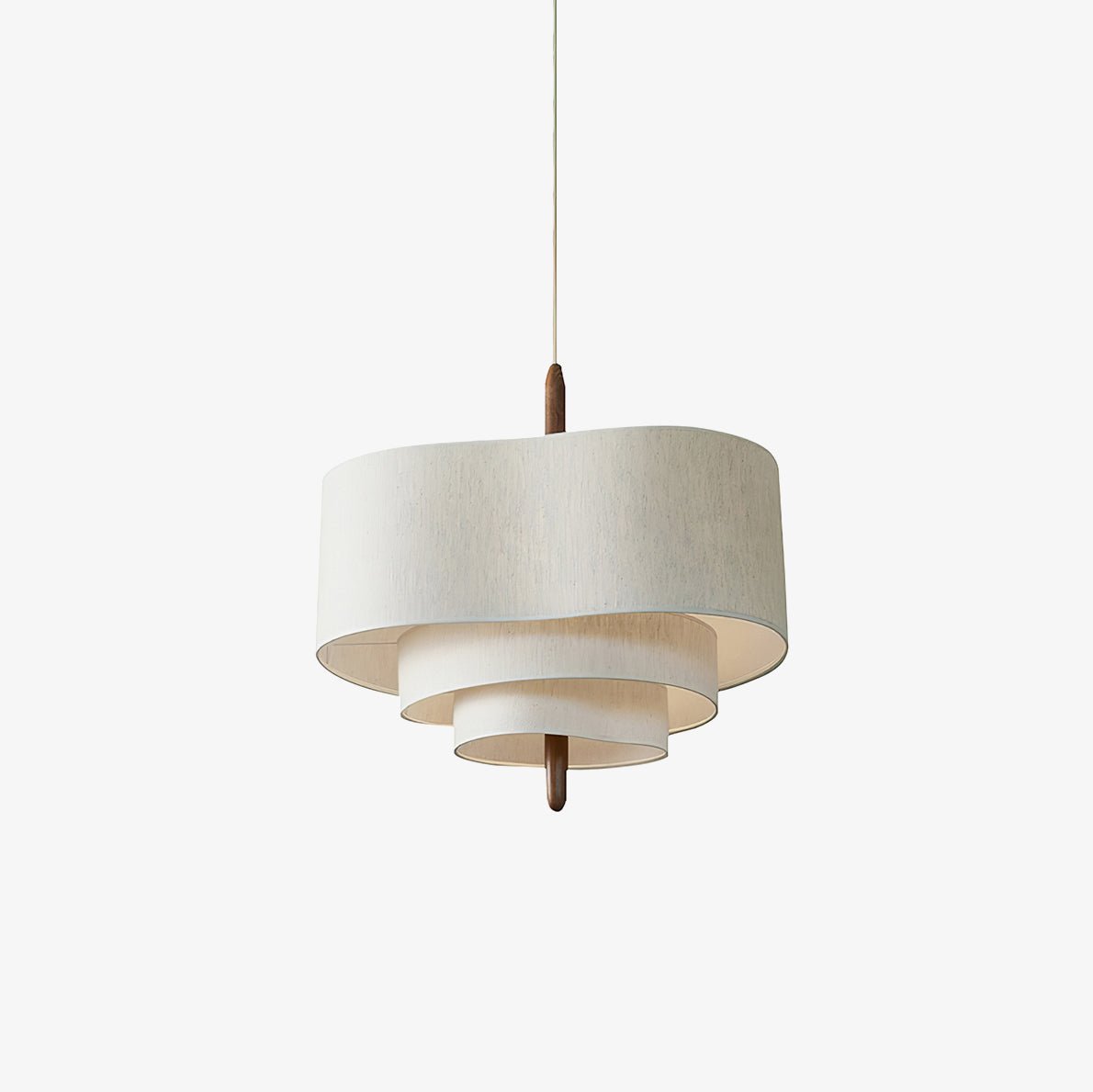 Eldorora Elegance Wave Ladder Wood Fabric Pendant Lamp - Blowlighting