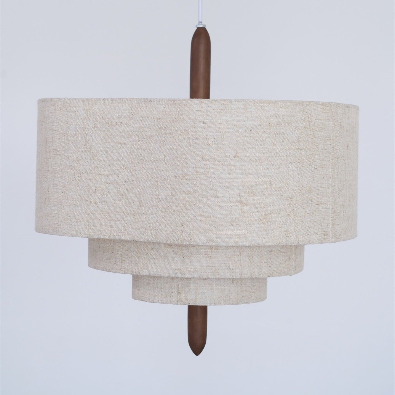 Eldorora Elegance Wave Ladder Wood Fabric Pendant Lamp - Blowlighting
