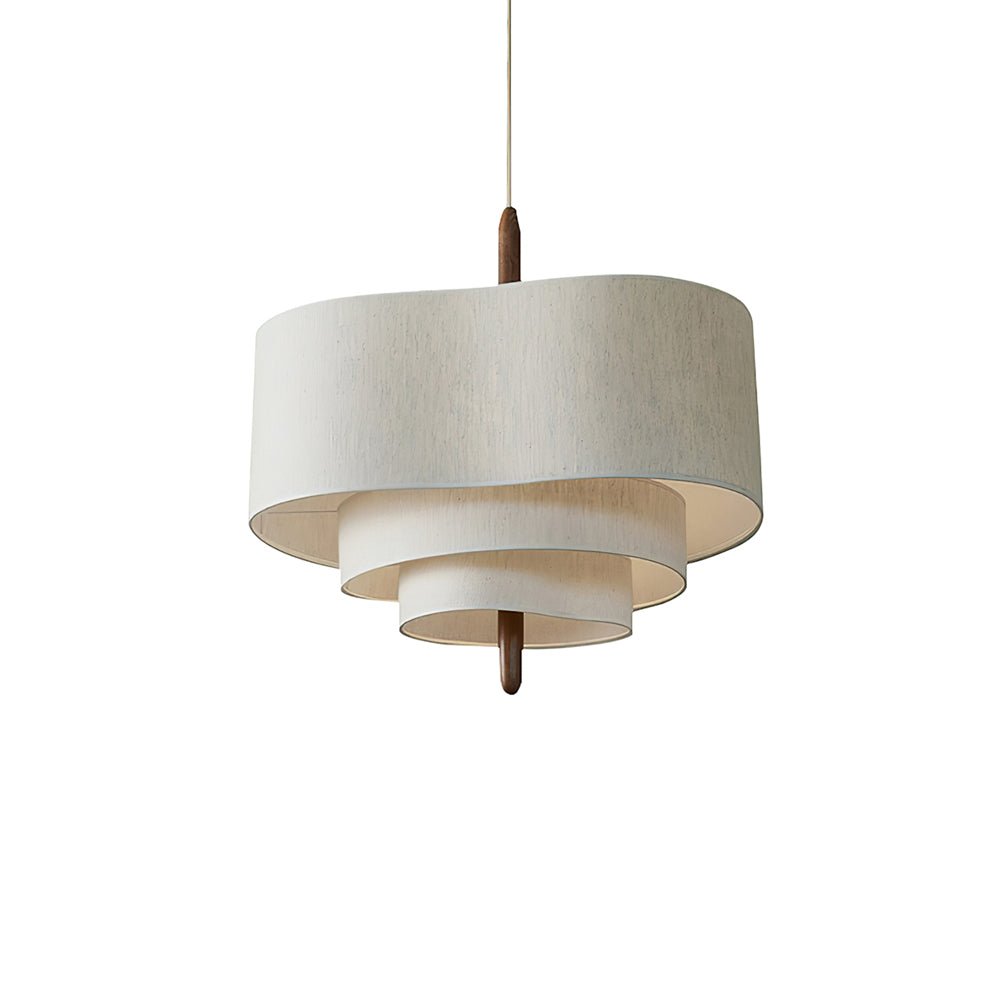 Eldorora Elegance Wave Ladder Wood Fabric Pendant Lamp - Blowlighting
