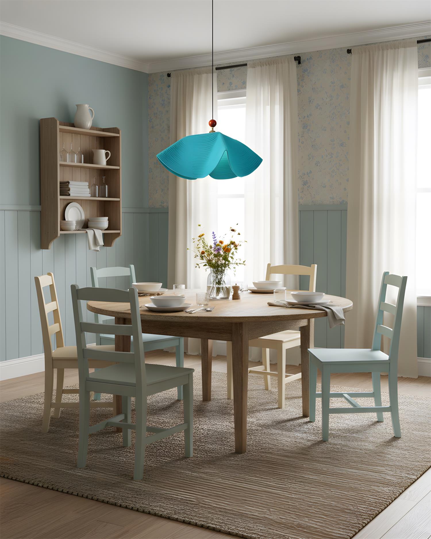 Wavora Minimalist Fabric Pendant Light