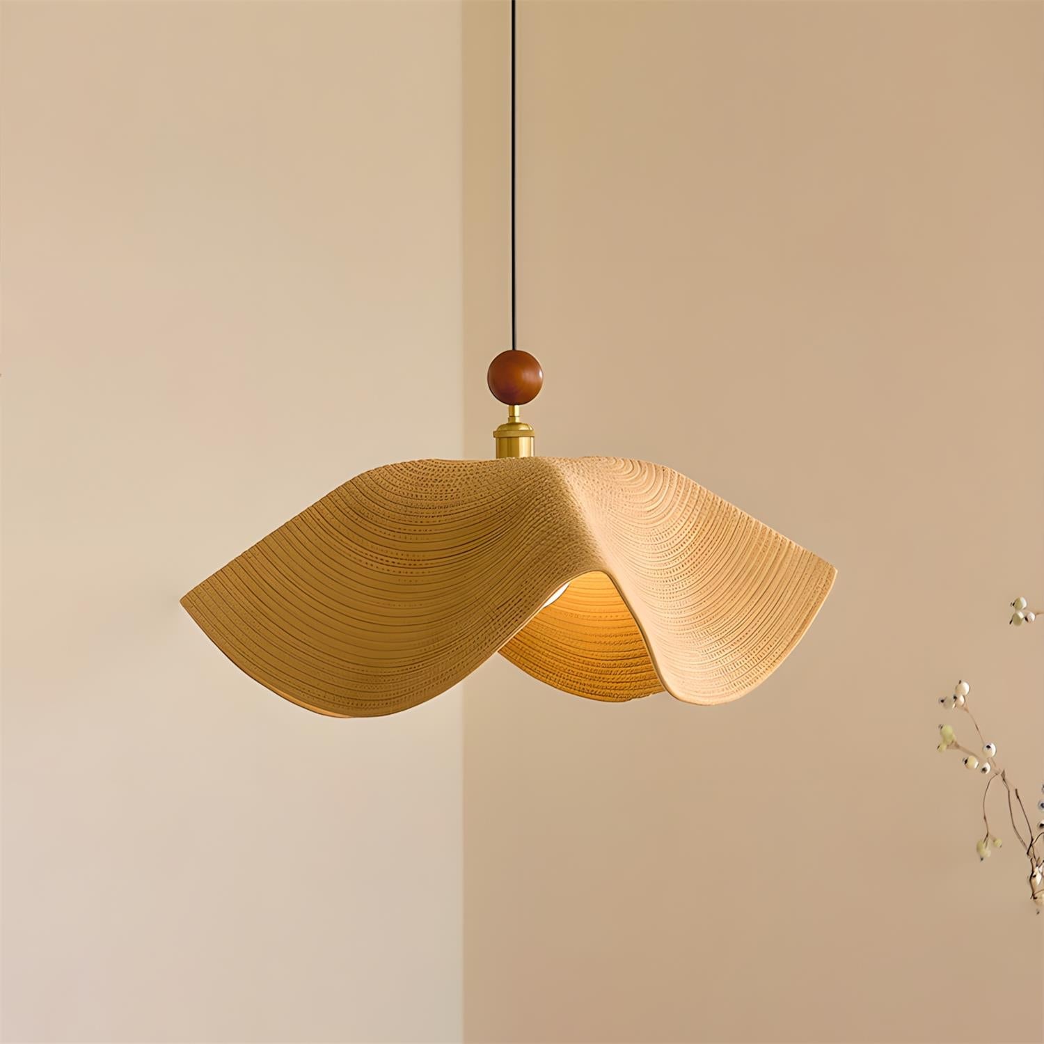 Wavora Minimalist Fabric Pendant Light