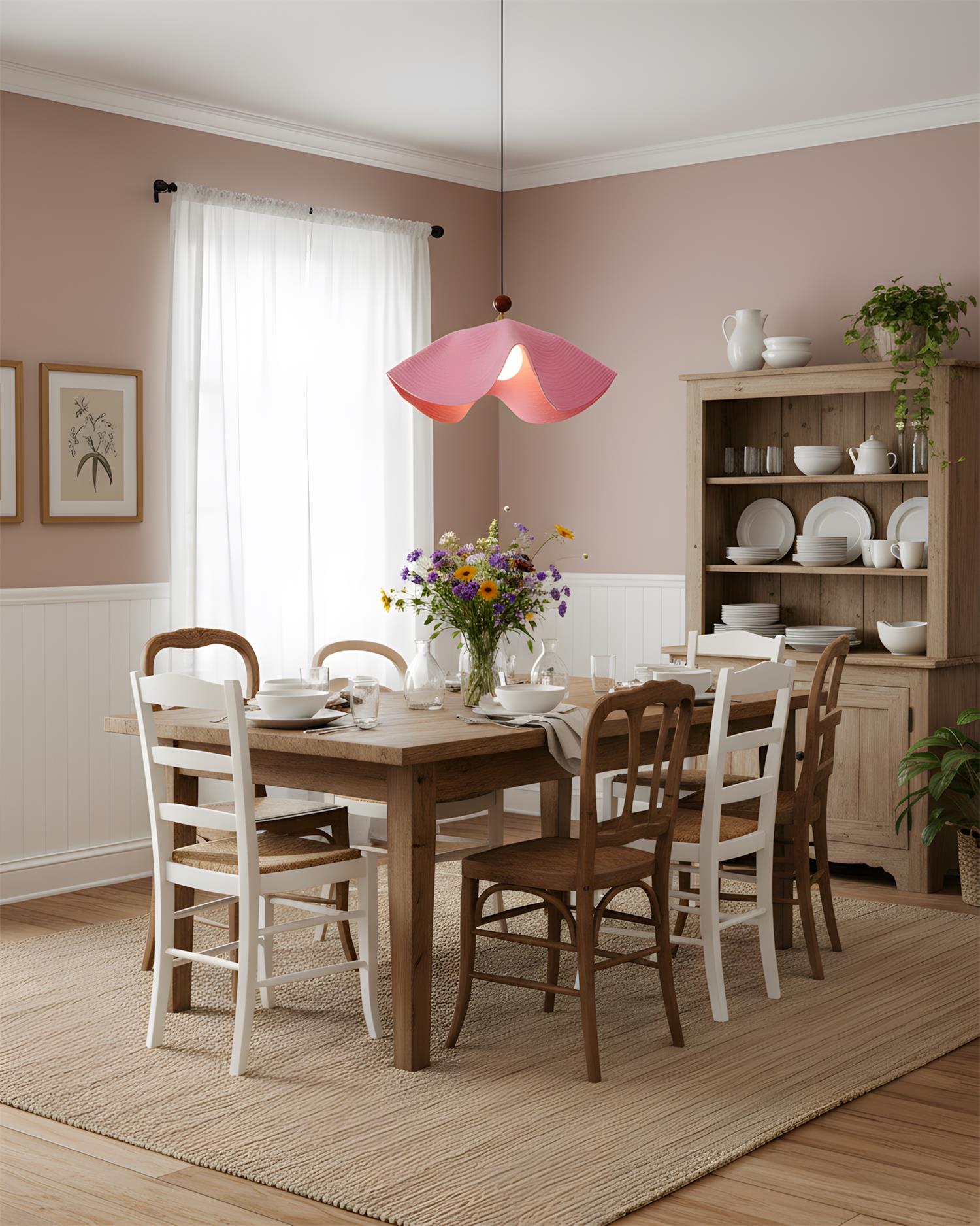 Wavora Minimalist Fabric Pendant Light