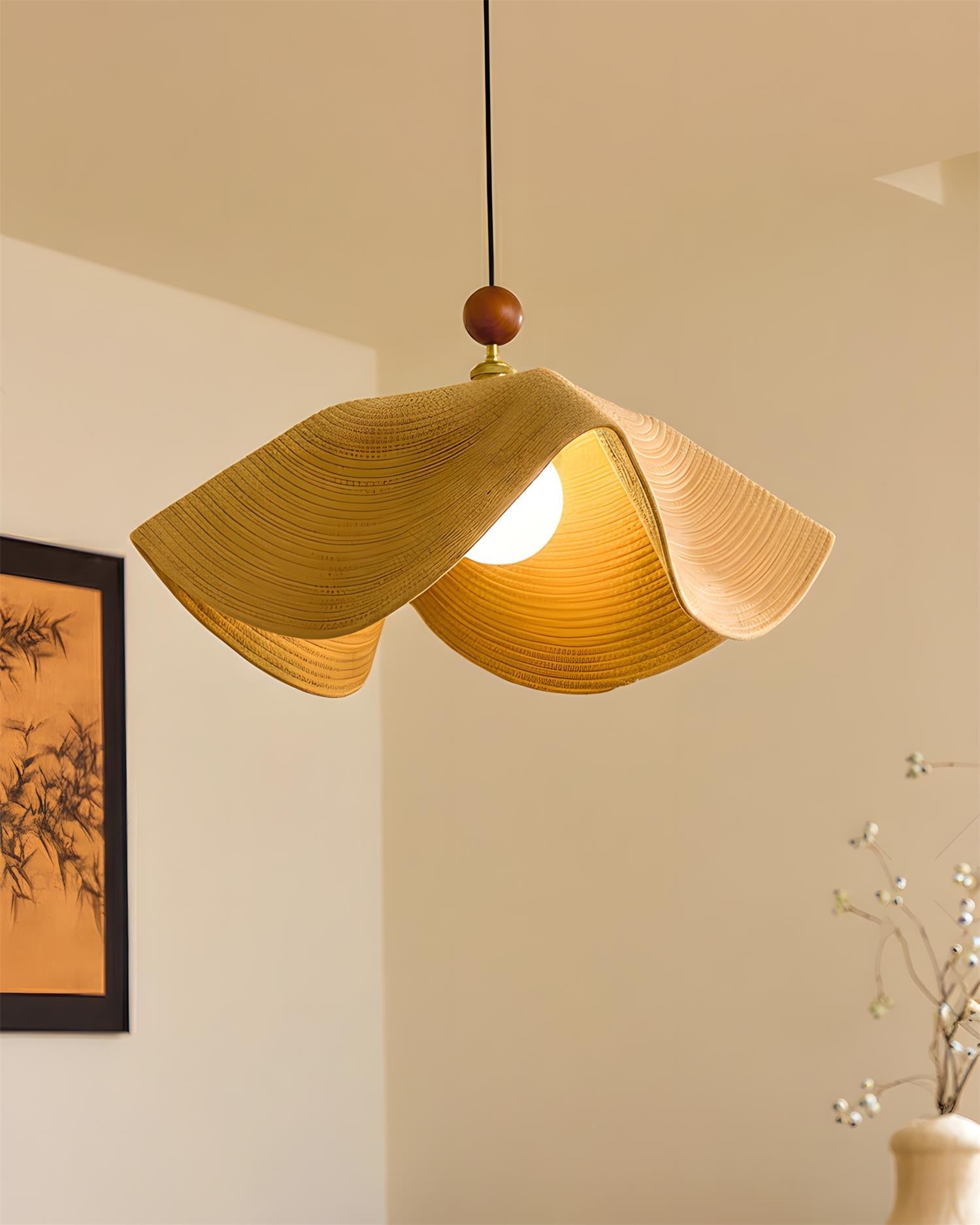 Wavora Minimalist Fabric Pendant Light