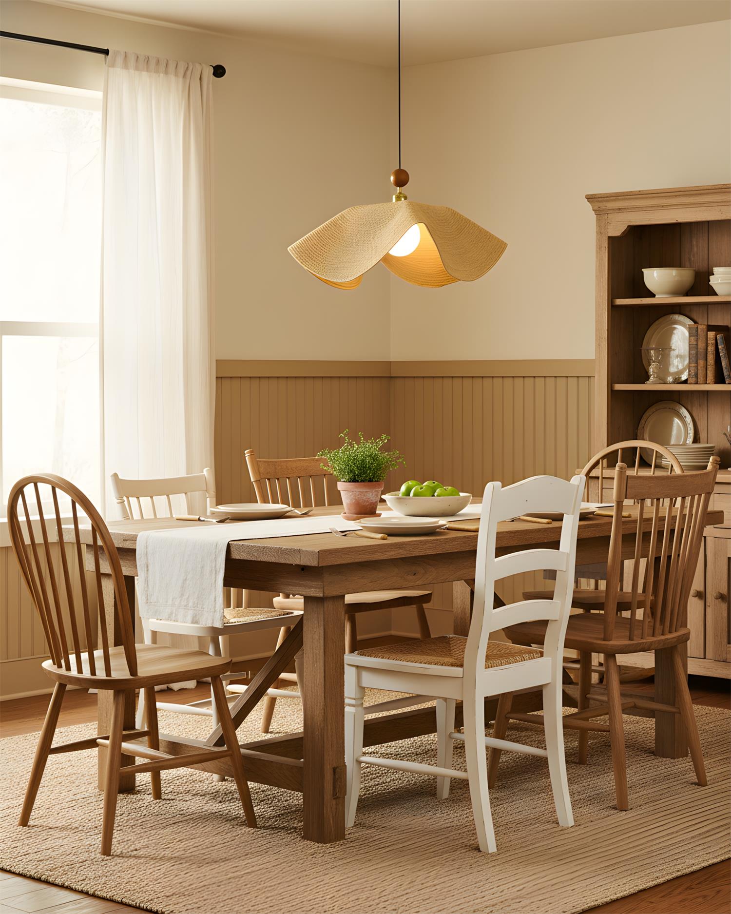 Wavora Minimalist Fabric Pendant Light