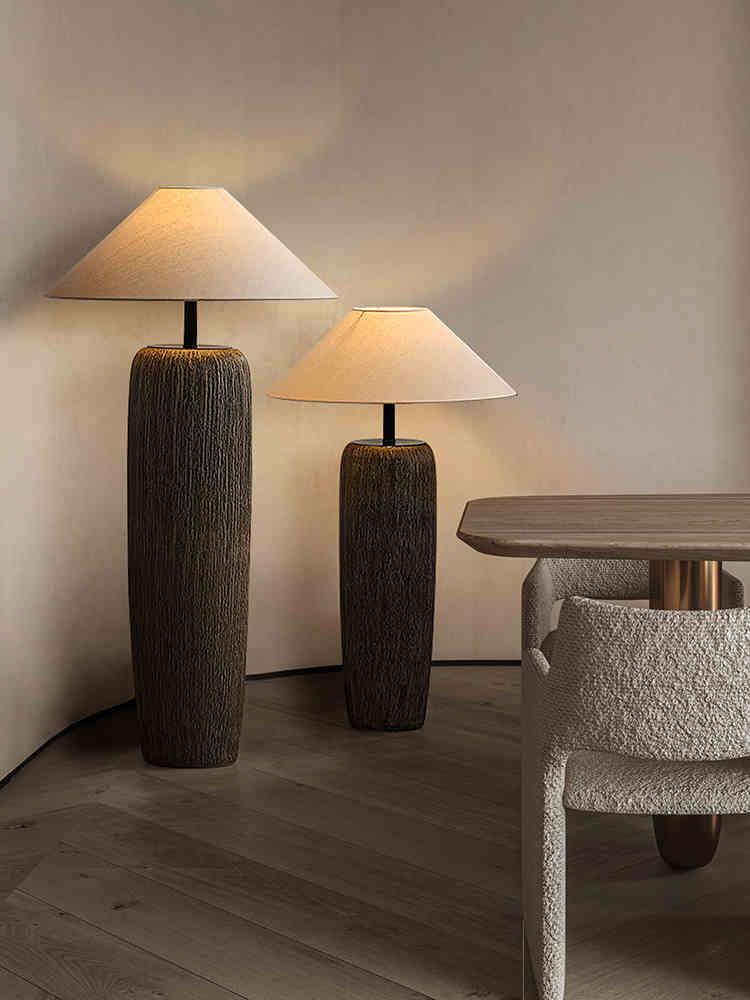Weathered Wood Grain Floor Lamp - Blowlighting
