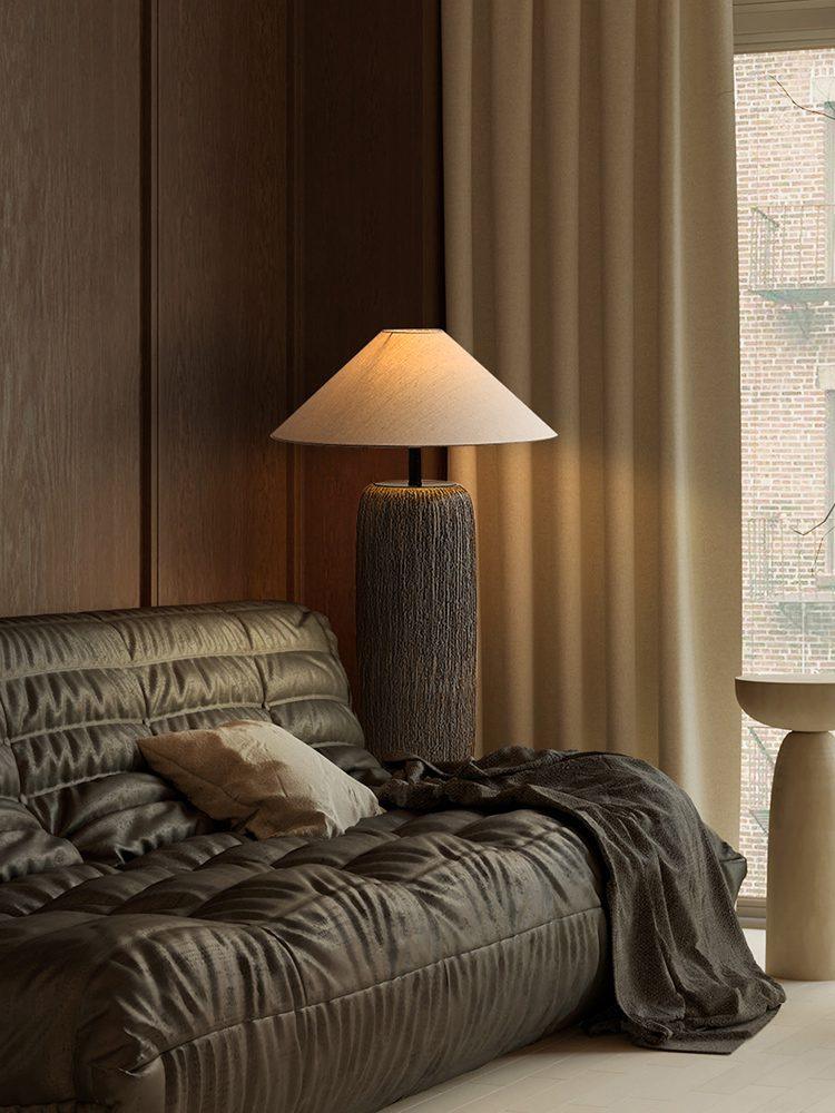 Weathered Wood Grain Floor Lamp - Blowlighting