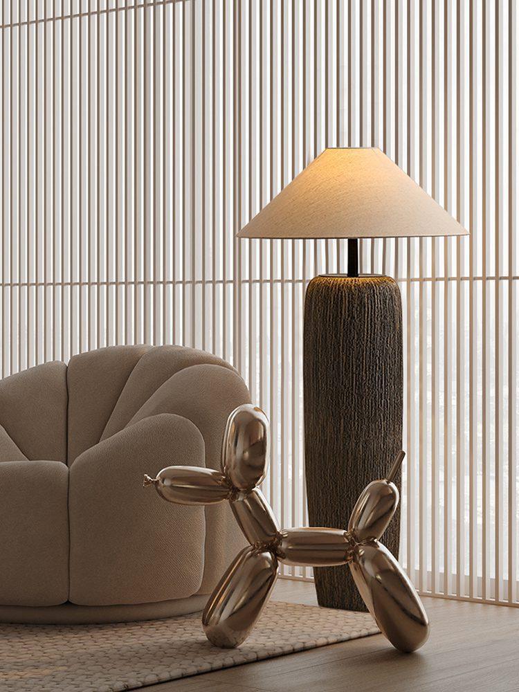 Weathered Wood Grain Floor Lamp - Blowlighting