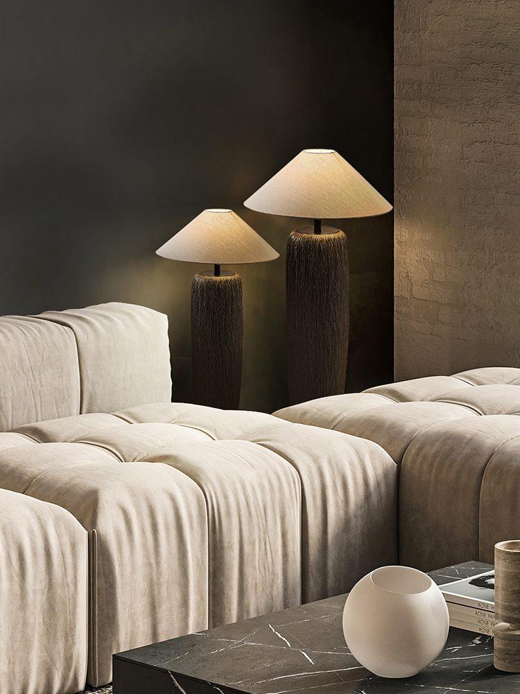 Weathered Wood Grain Floor Lamp - Blowlighting