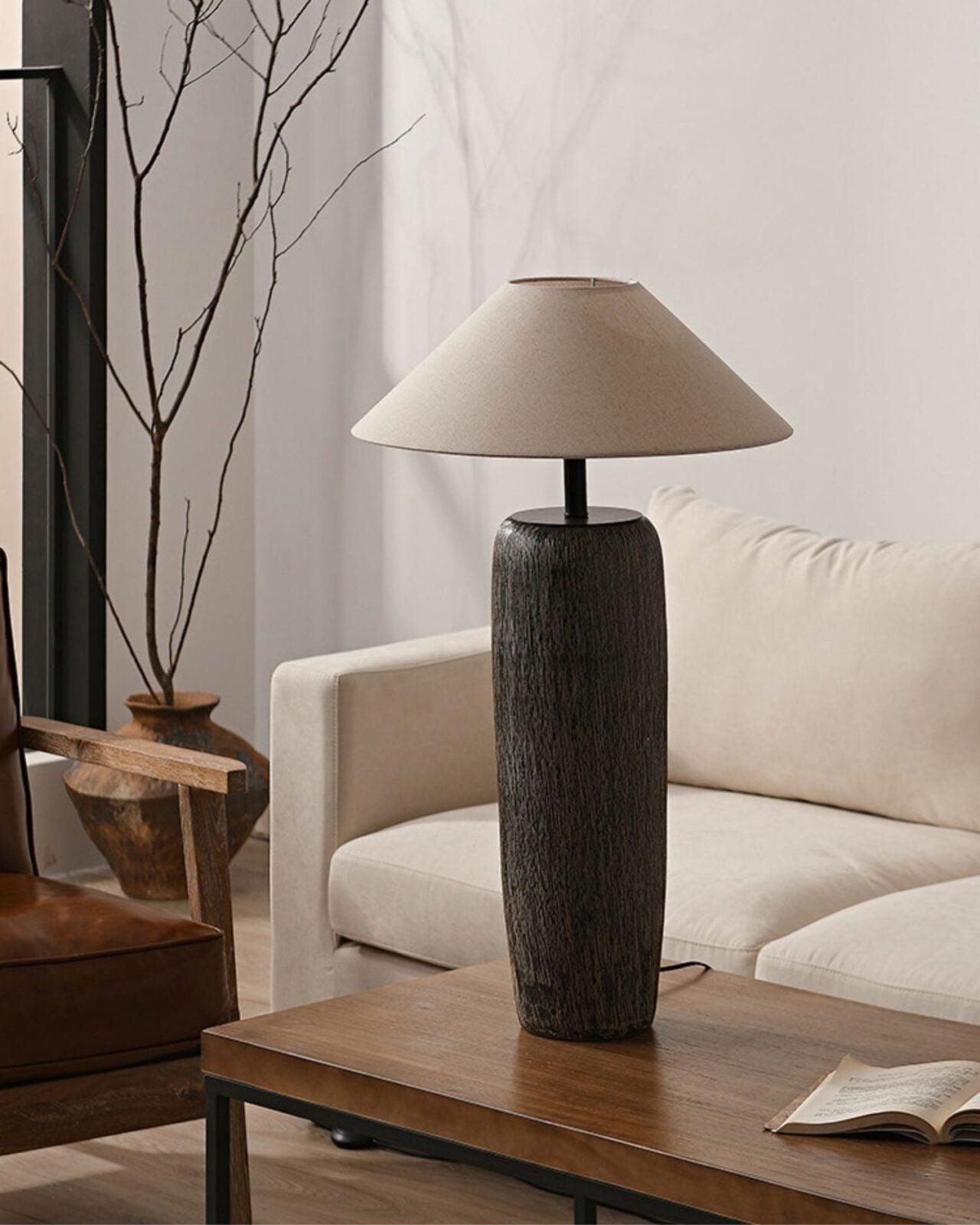Weathered Wood Grain Floor Lamp - Blowlighting