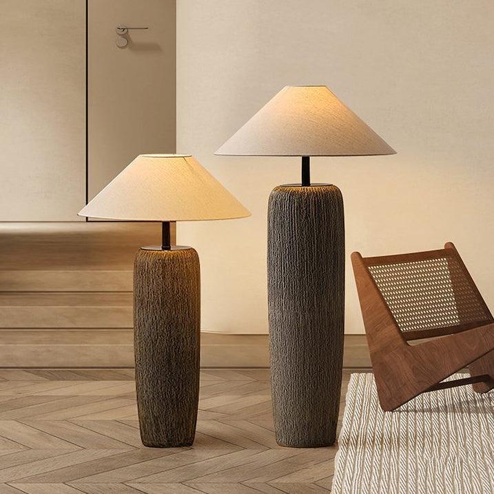 Weathered Wood Grain Floor Lamp - Blowlighting