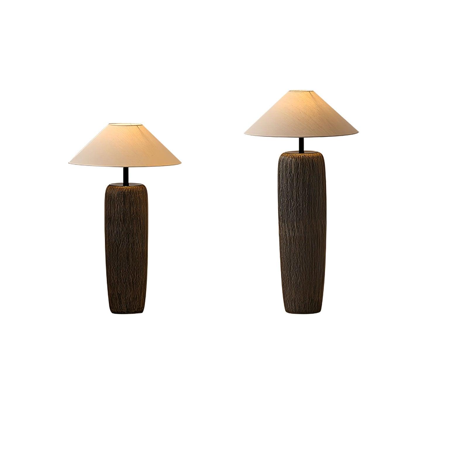Weathered Wood Grain Floor Lamp - Blowlighting
