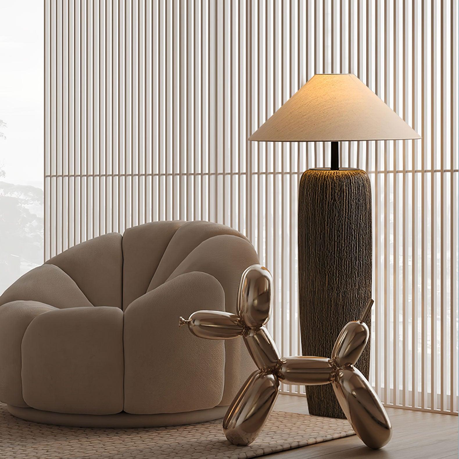 Weathered Wood Grain Floor Lamp - Blowlighting