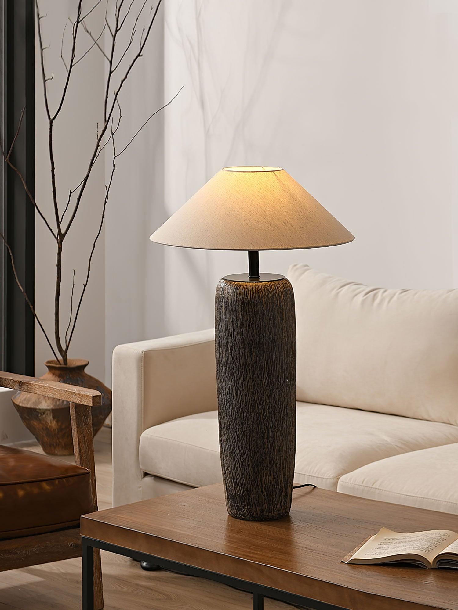 Weathered Wood Grain Floor Lamp - Blowlighting