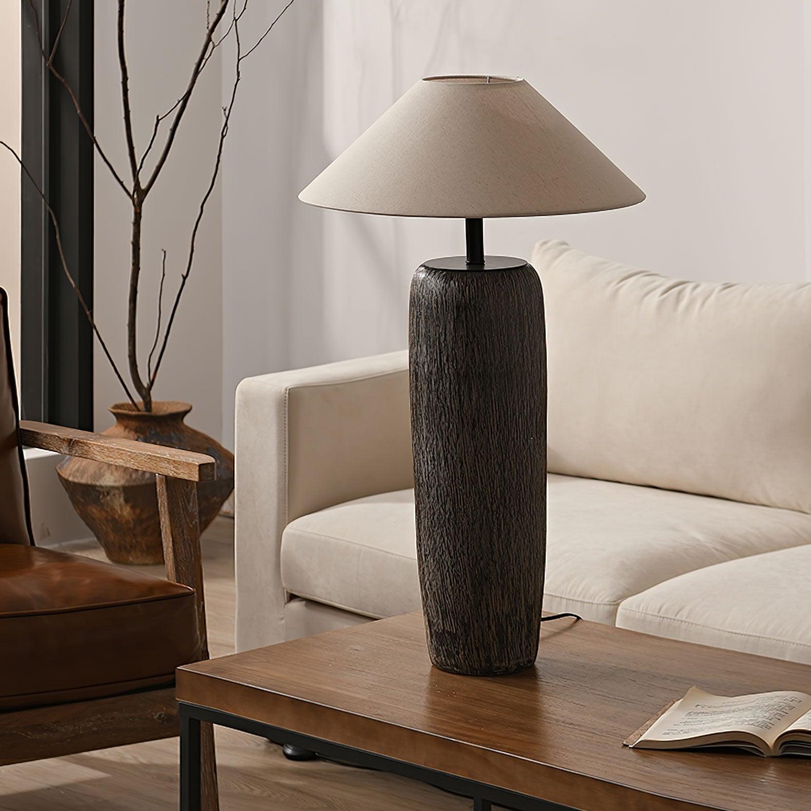 Weathered Wood Grain Floor Lamp - Blowlighting