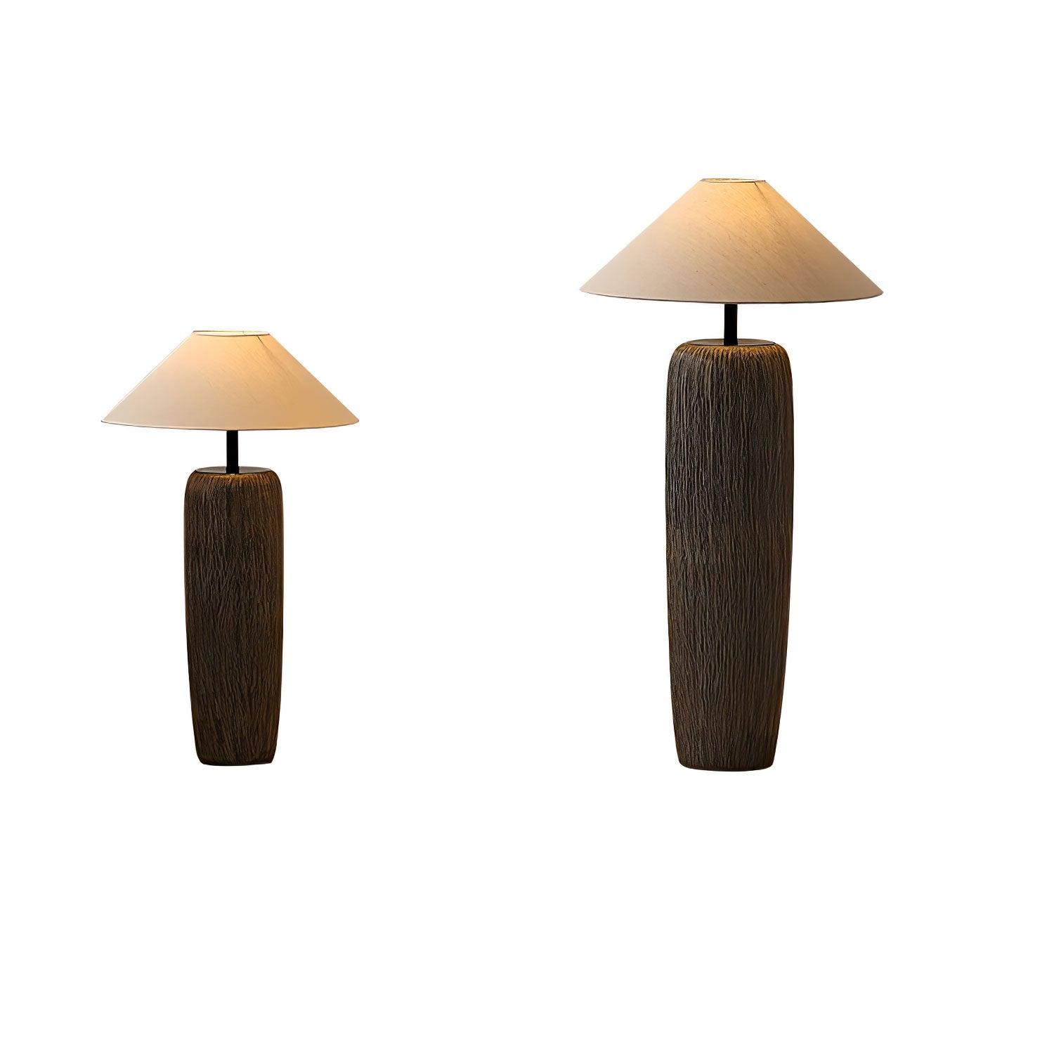 Weathered Wood Grain Floor Lamp - Blowlighting