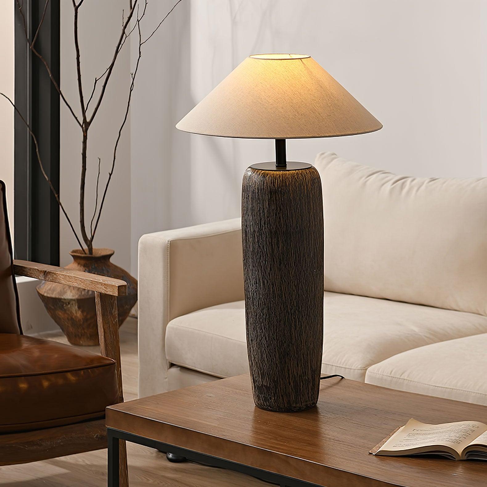 Weathered Wood Grain Floor Lamp - Blowlighting