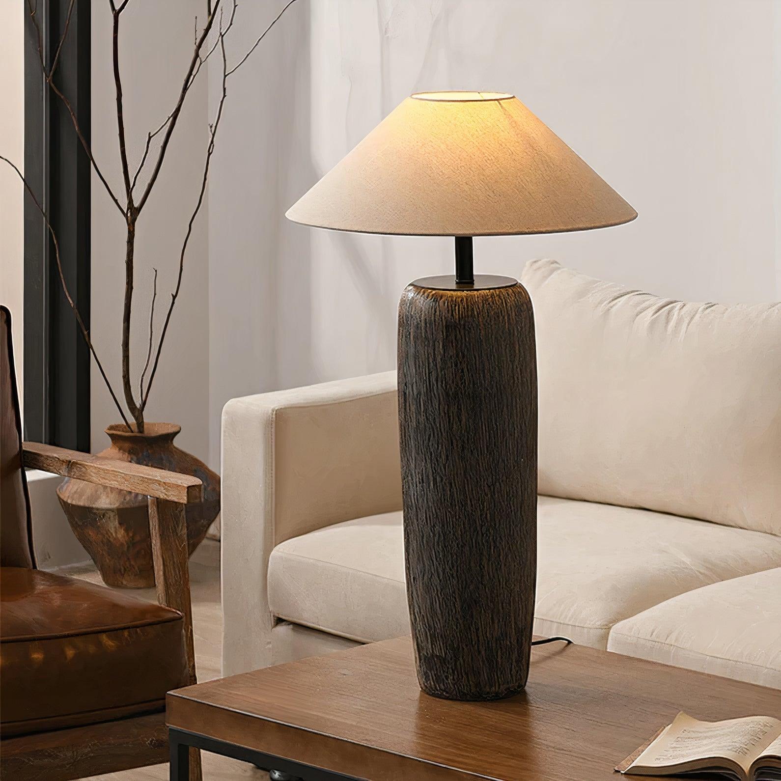 Weathered Wood Grain Floor Lamp - Blowlighting