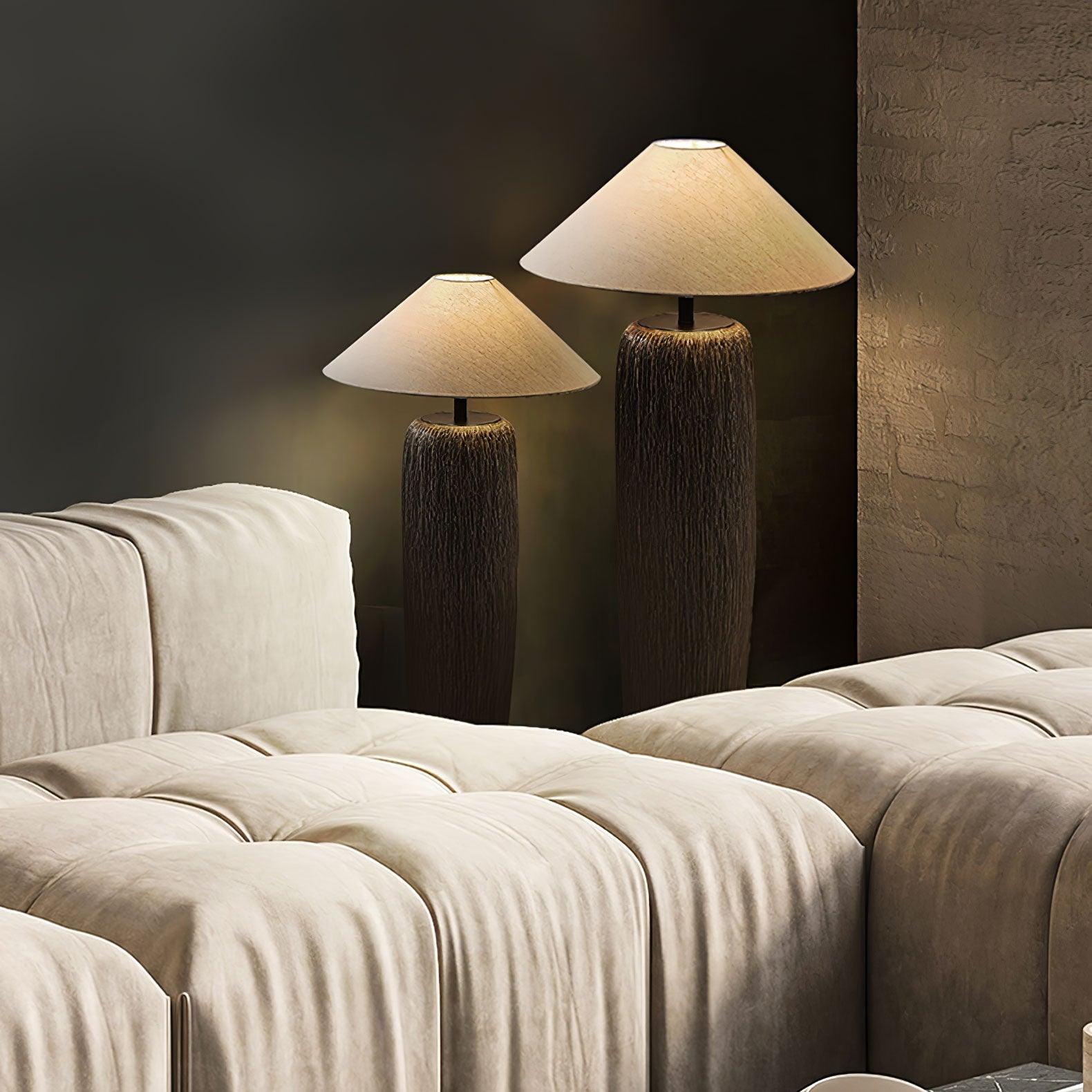 Weathered Wood Grain Floor Lamp - Blowlighting