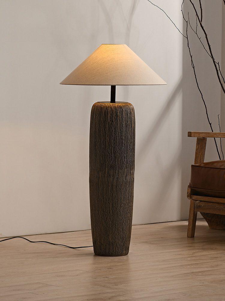 Weathered Wood Grain Floor Lamp - Blowlighting