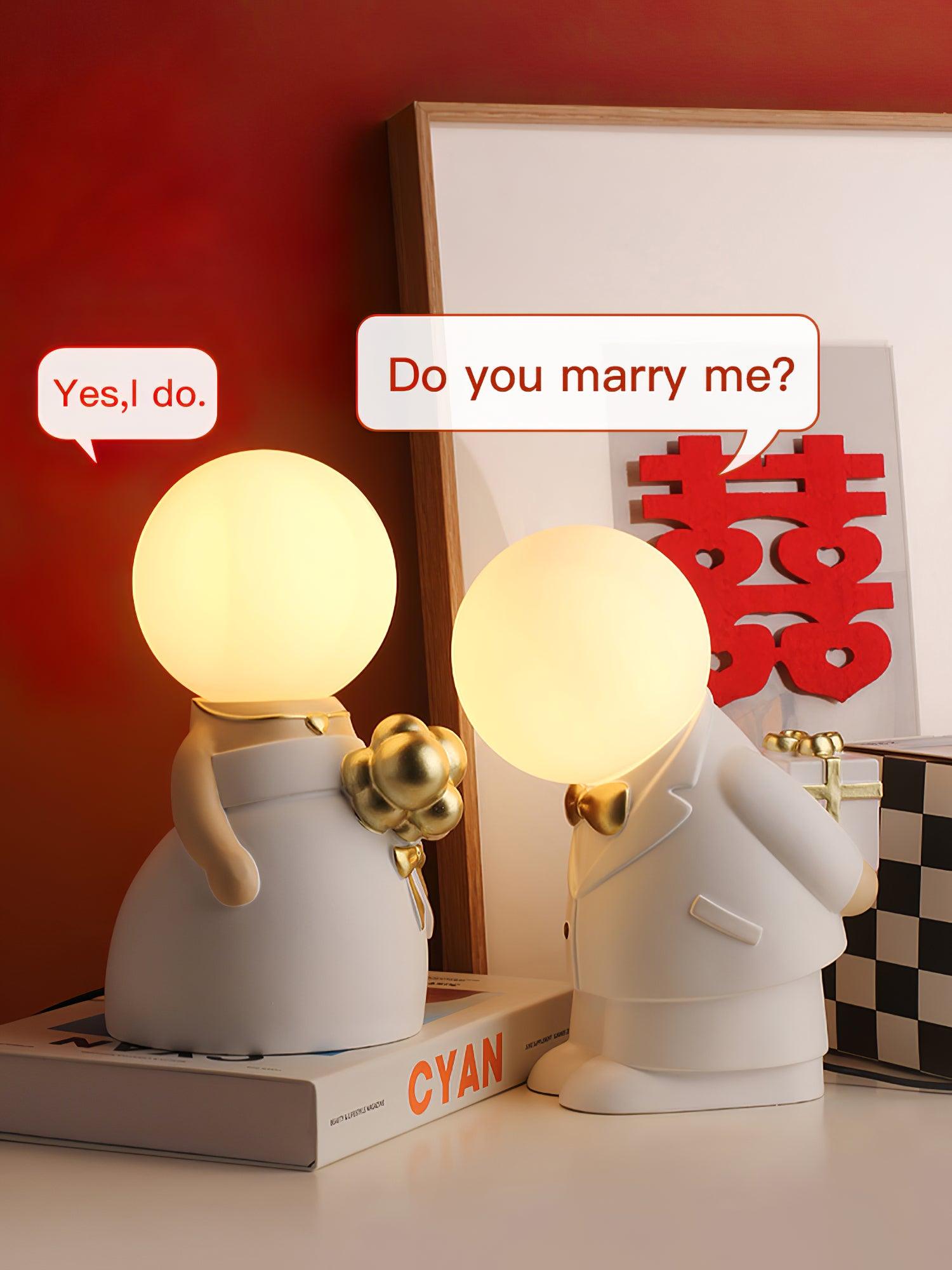 Wedding Decoration Built-in Battery Table Lamp - Blowlighting