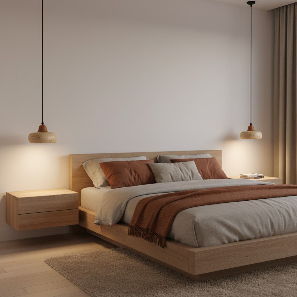 Wella Wabi-Sabi Yellow travertine Pendant Light