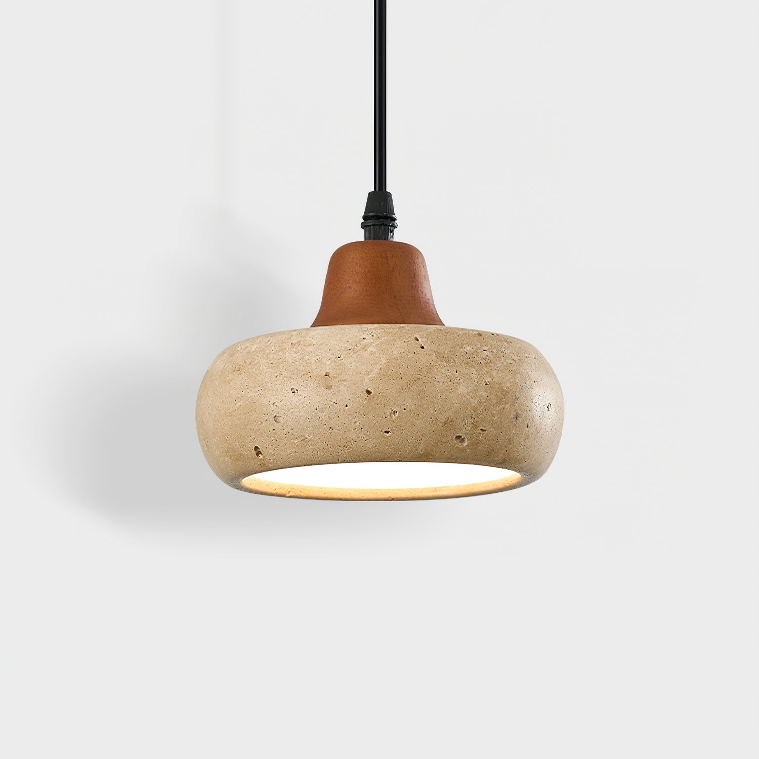 Wella Wabi-Sabi Yellow travertine Pendant Light