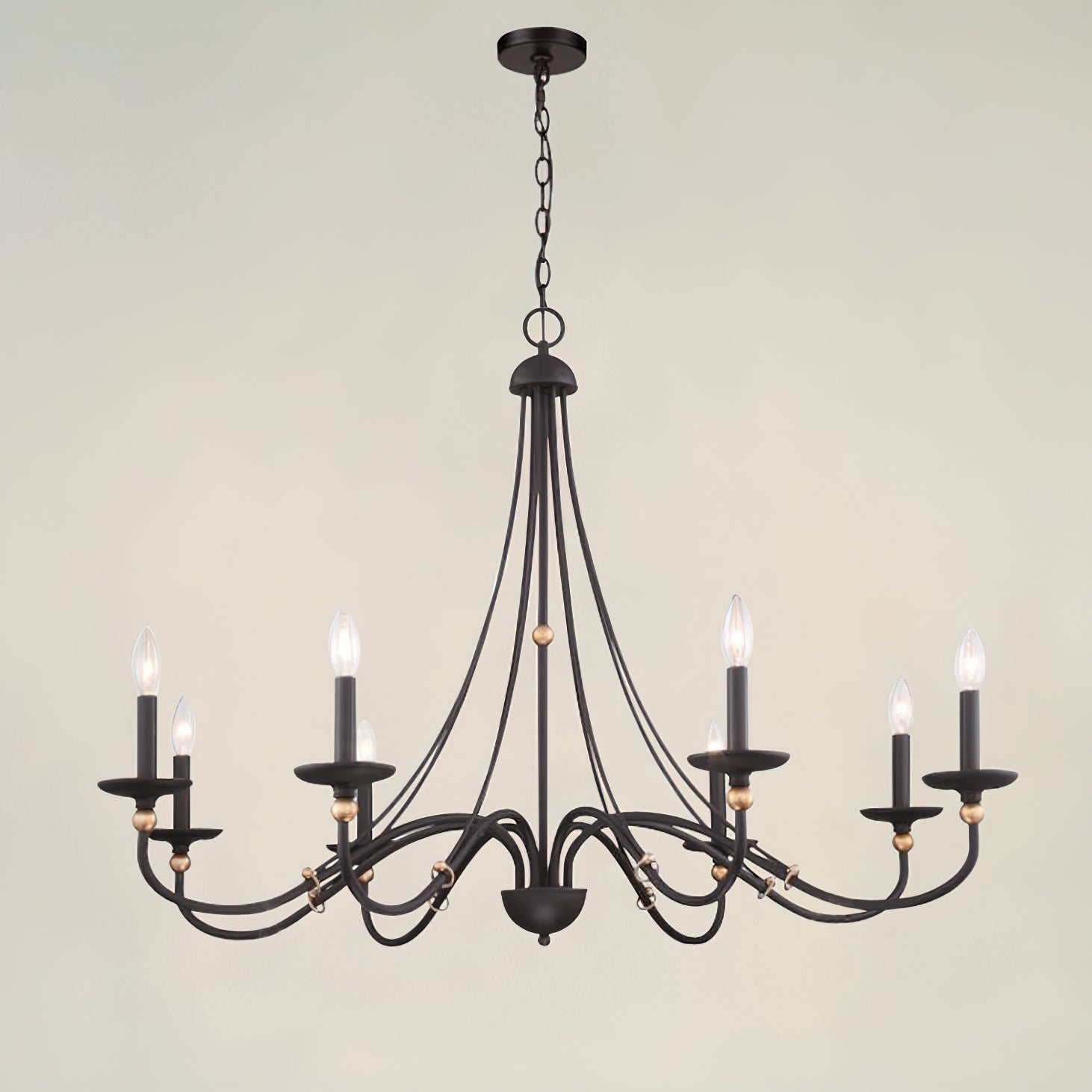 Regalia Vintage Brass Chandelier - Blowlighting