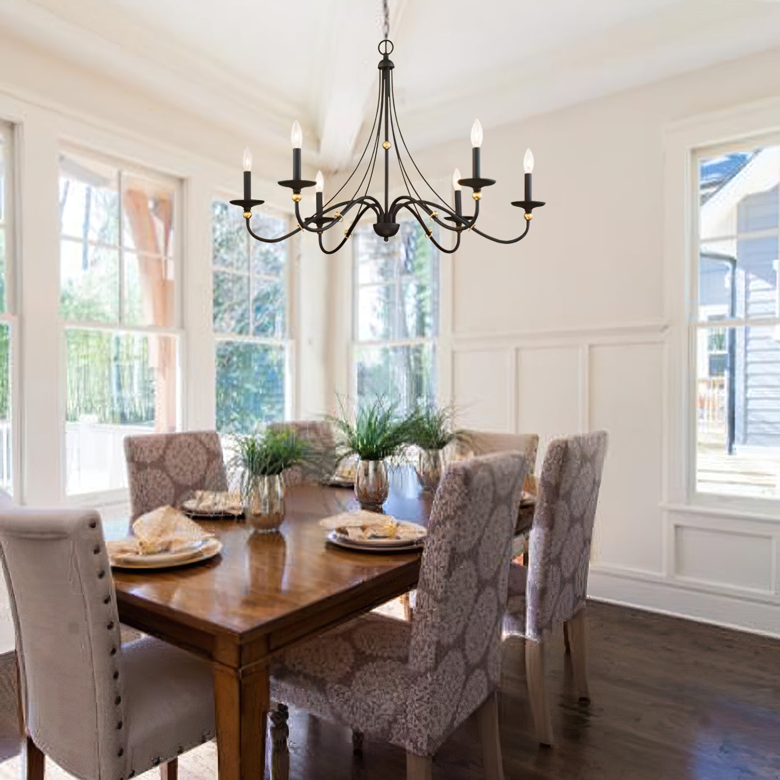 Regalia Vintage Brass Chandelier - Blowlighting