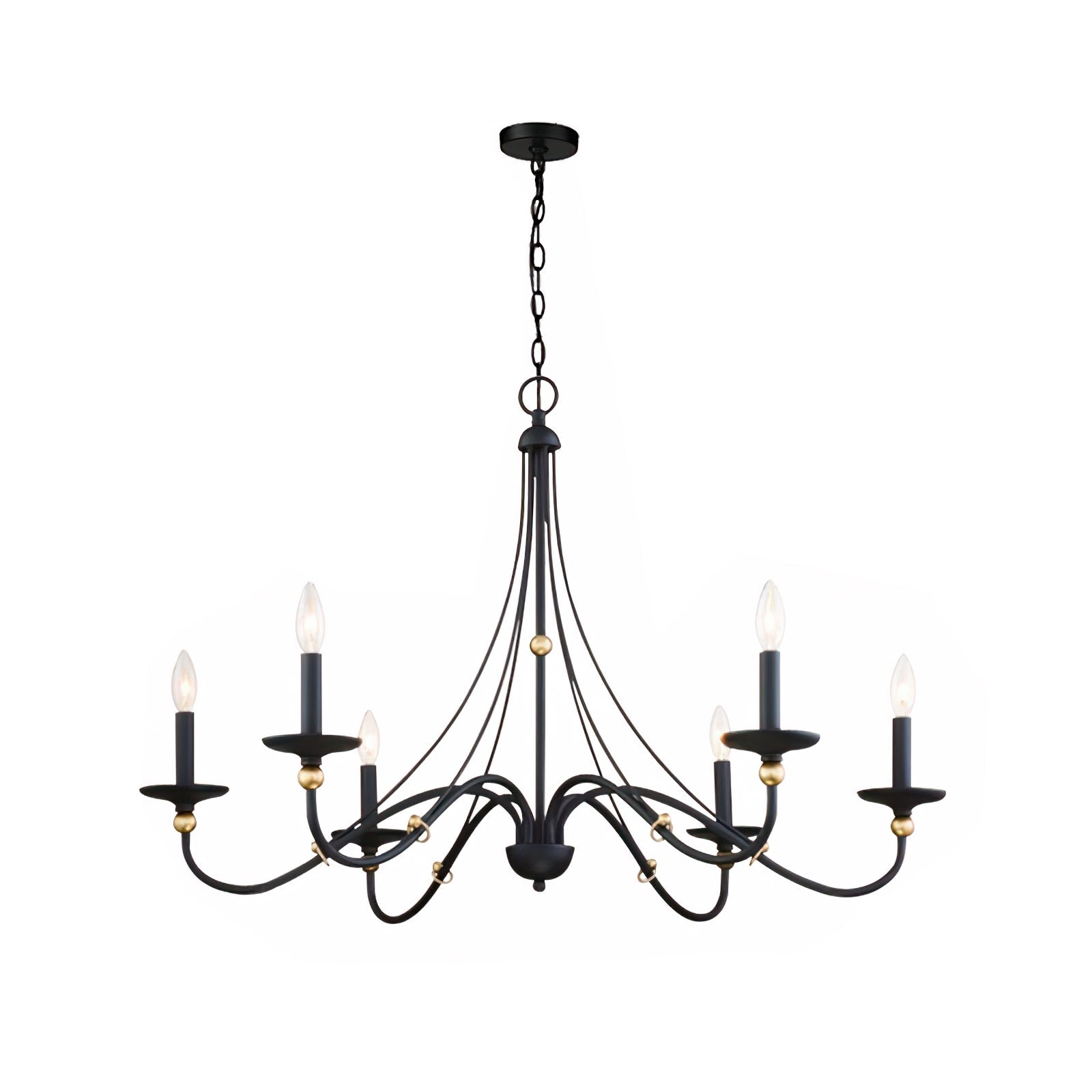 Regalia Vintage Brass Chandelier - Blowlighting